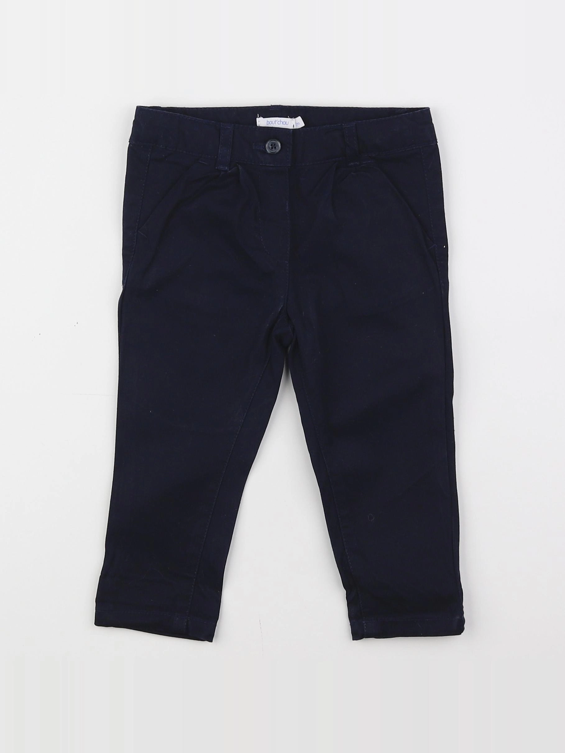 Boutchou - pantalon bleu - 12 mois