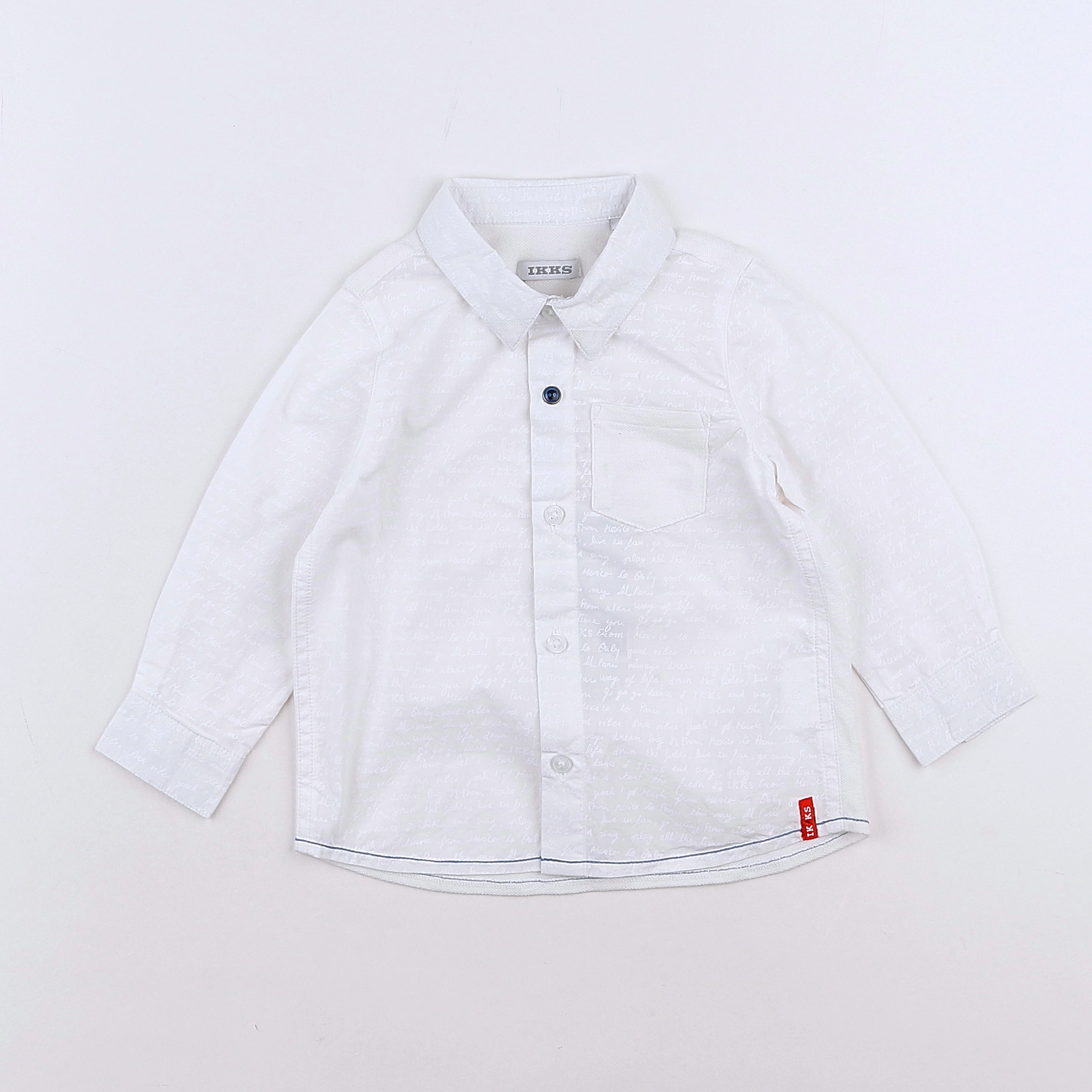 IKKS - chemise blanc - 12 mois