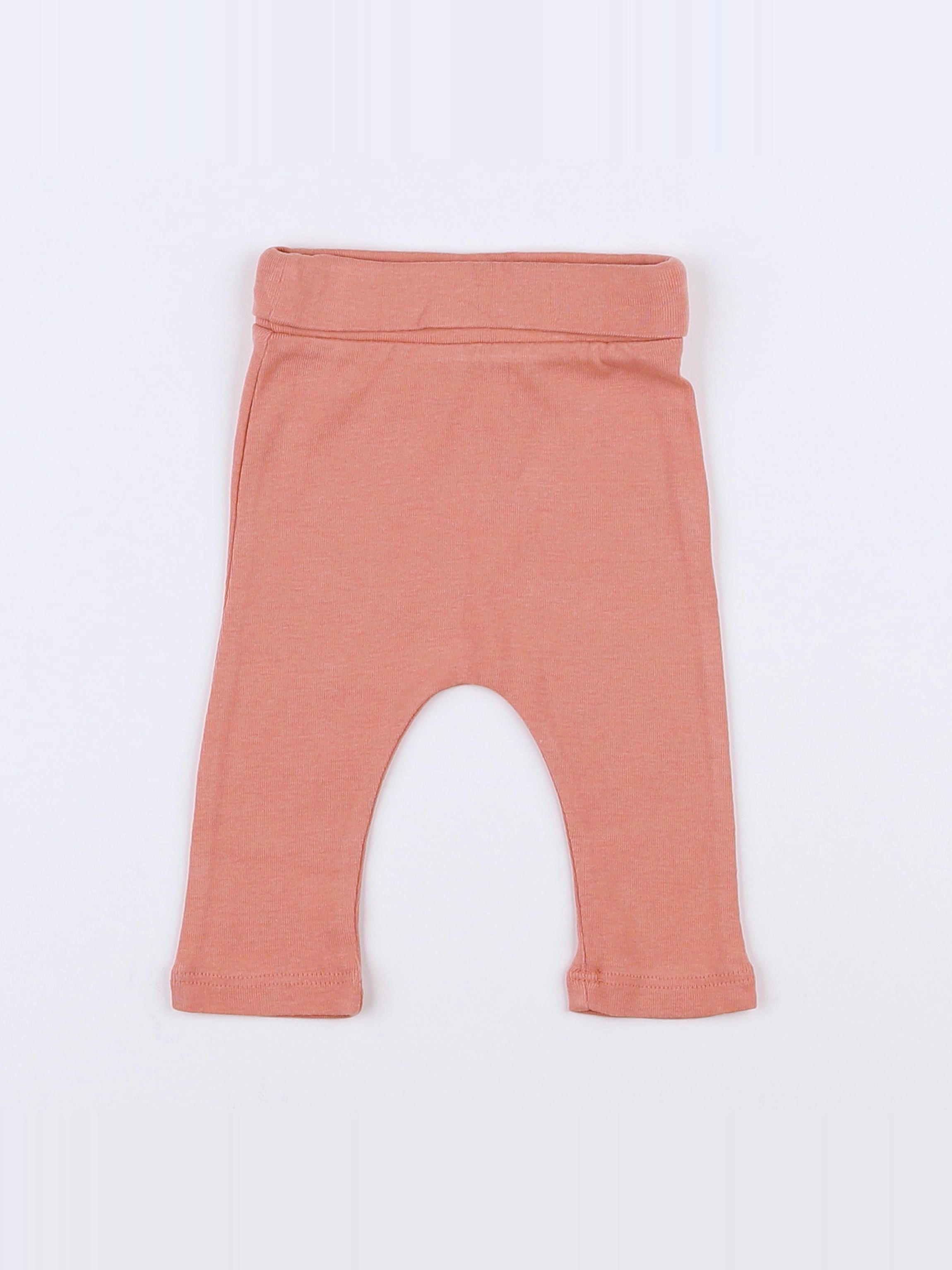 Vertbaudet - legging orange - 3 mois