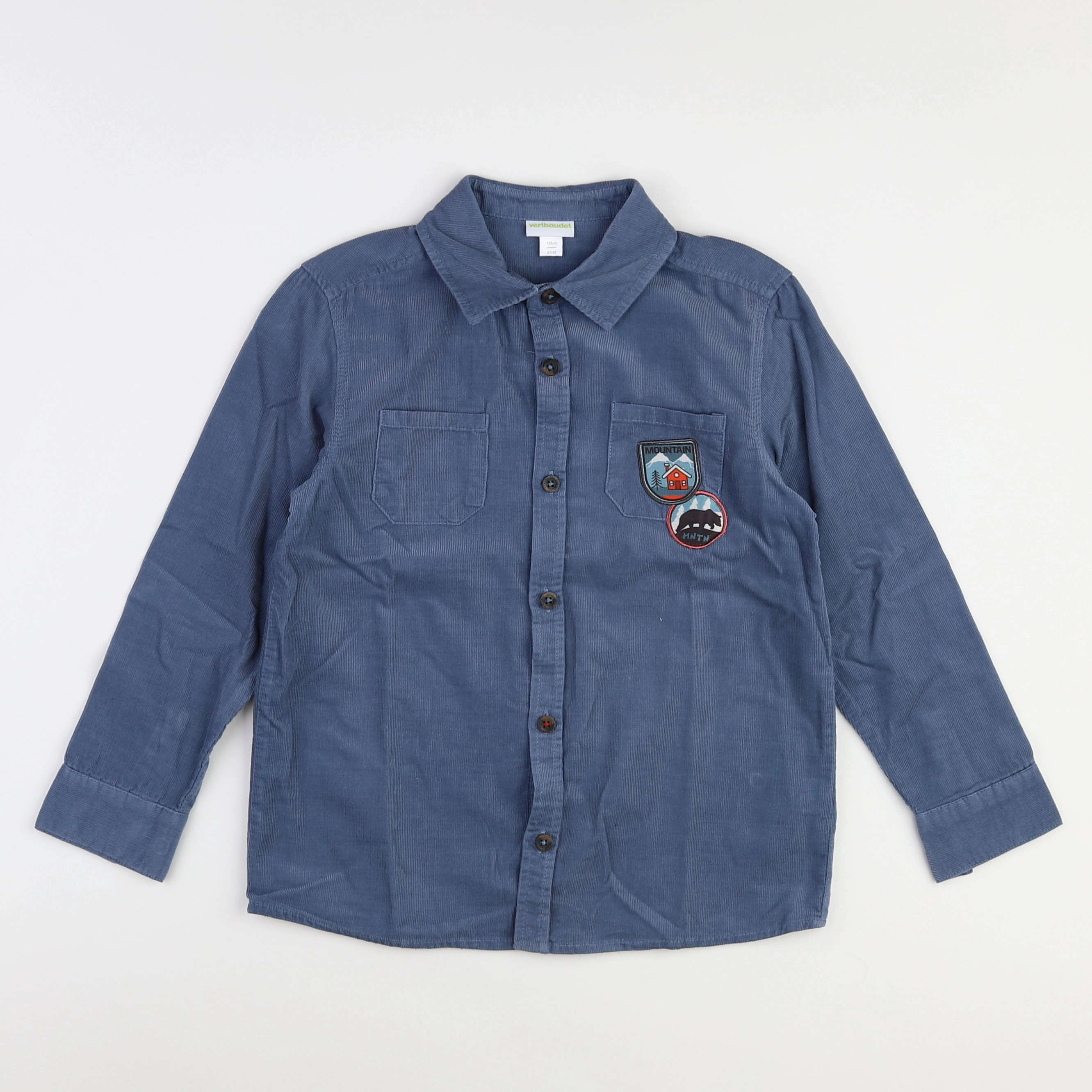 Vertbaudet - chemise bleu - 8 ans