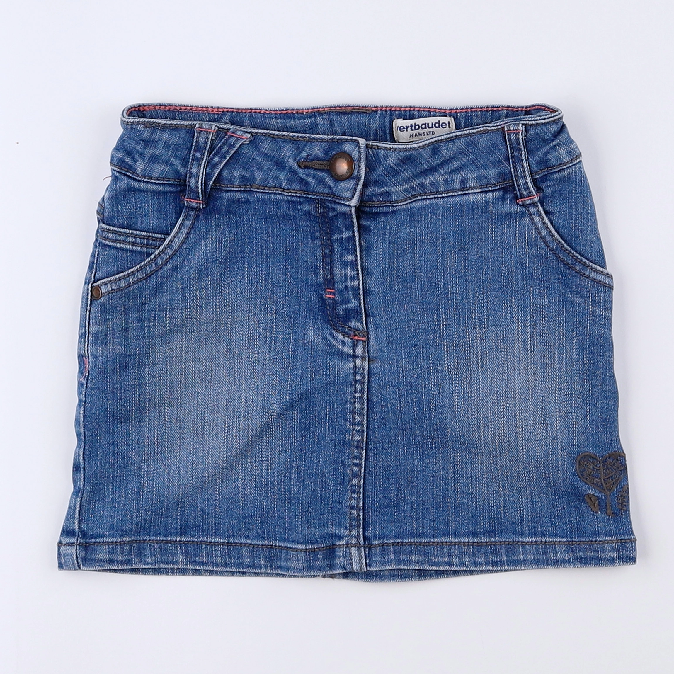 Vertbaudet - jupe bleu - 4 ans