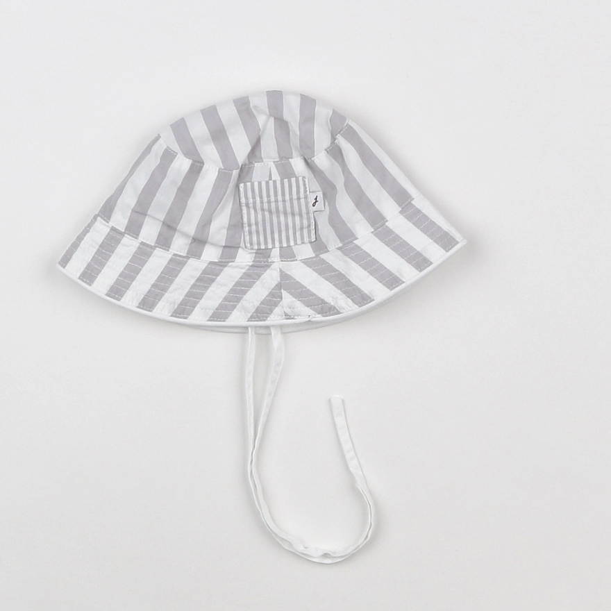 Jacadi - chapeau blanc, gris - 1 mois