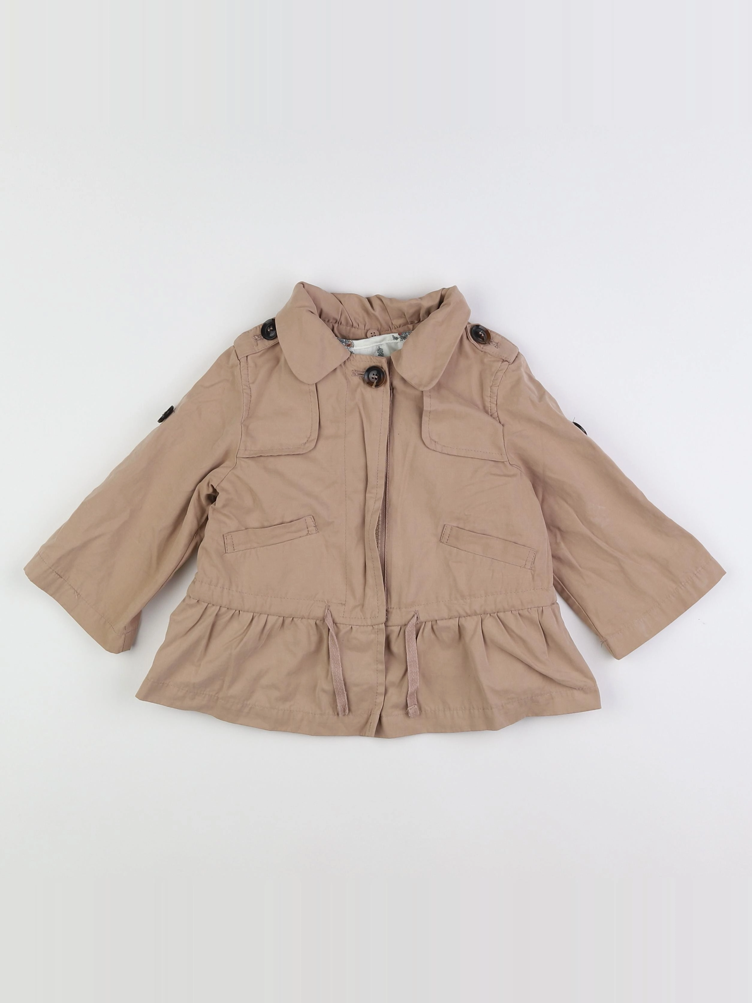 Zara - manteau rose - 12/18 mois