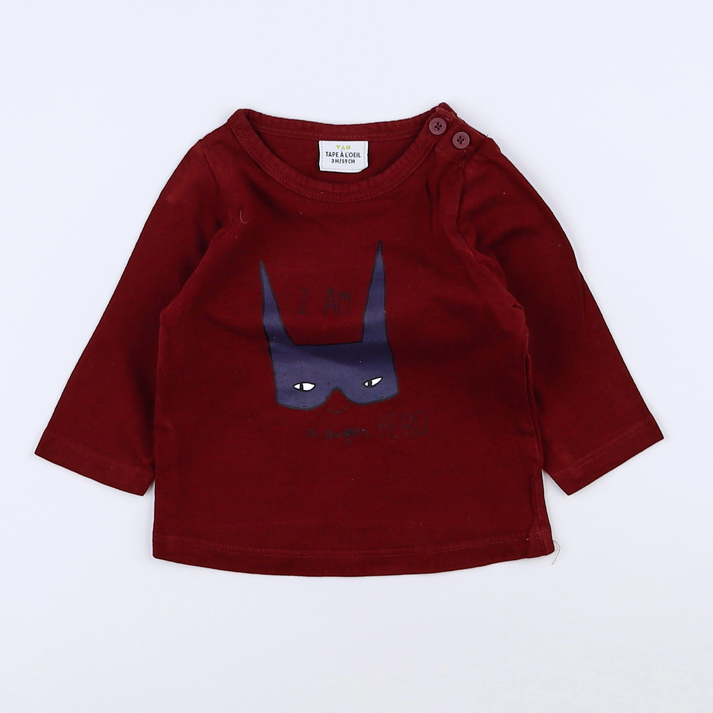 Tape à l'oeil - tee-shirt rouge - 3 mois