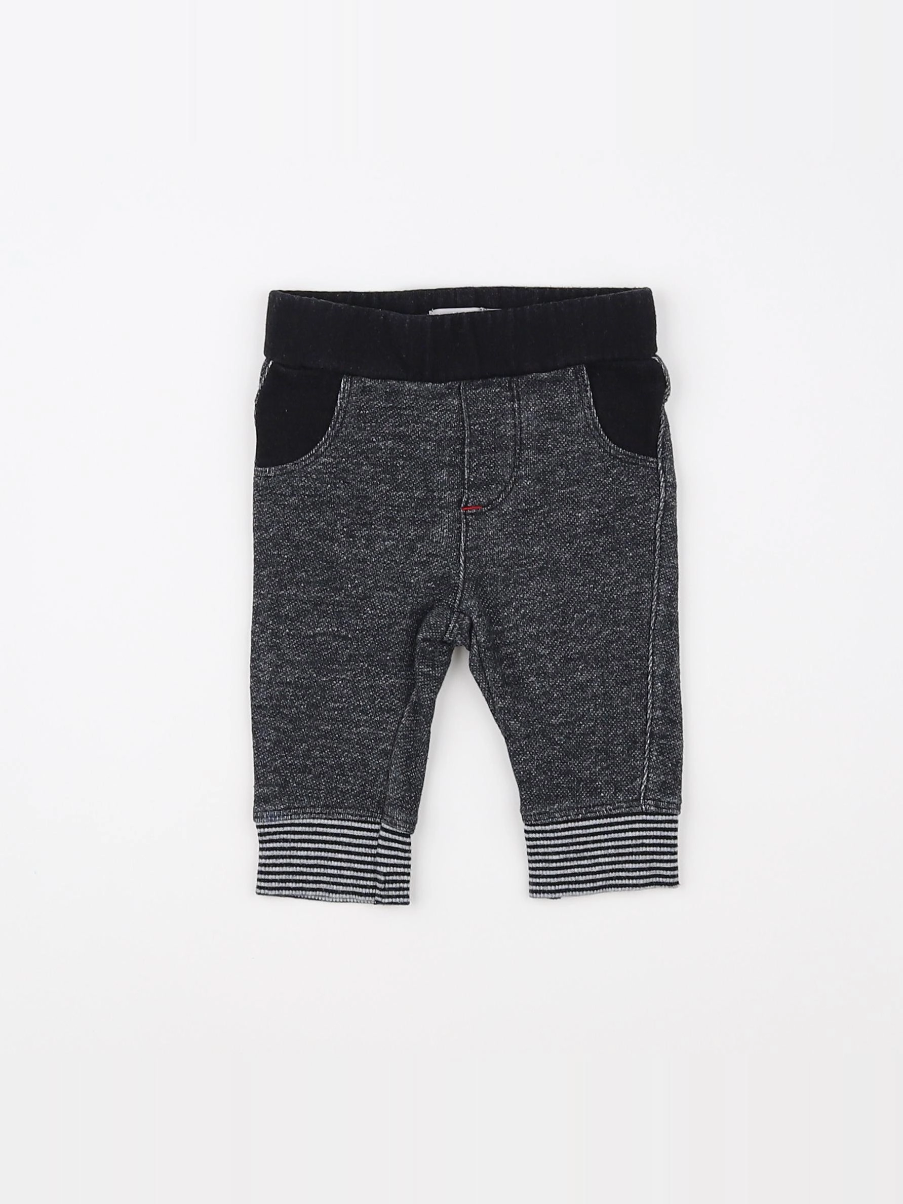 Catimini - jegging gris, noir - 3 mois