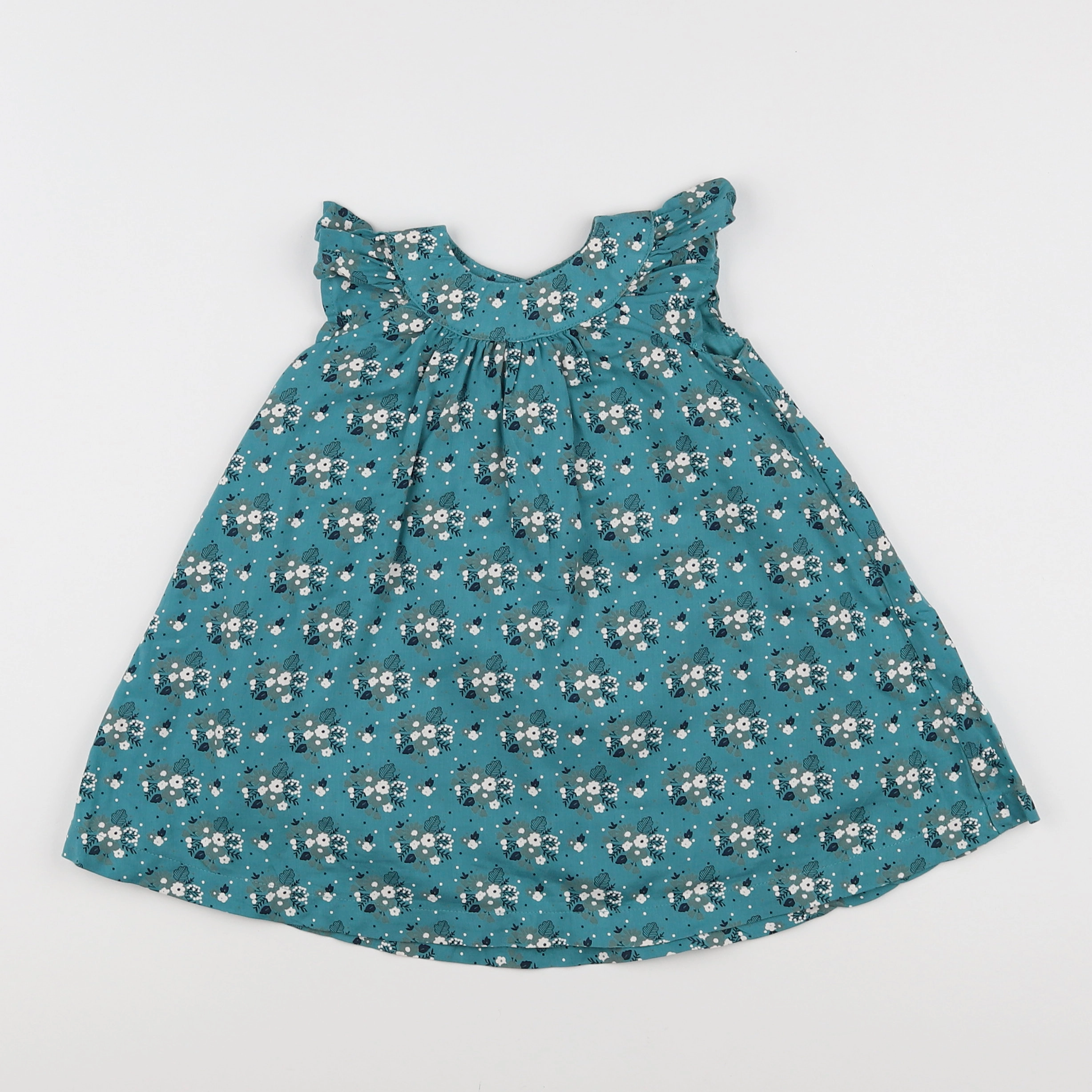 Boutchou - robe vert - 6 mois