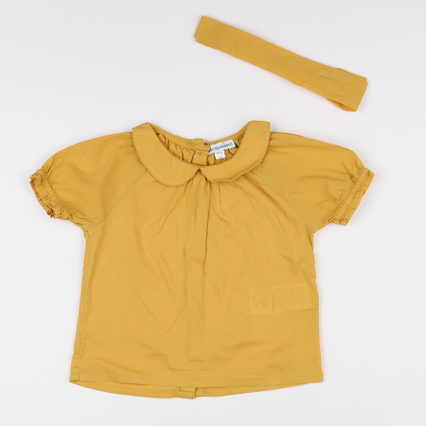 Vertbaudet - blouse jaune - 18 mois