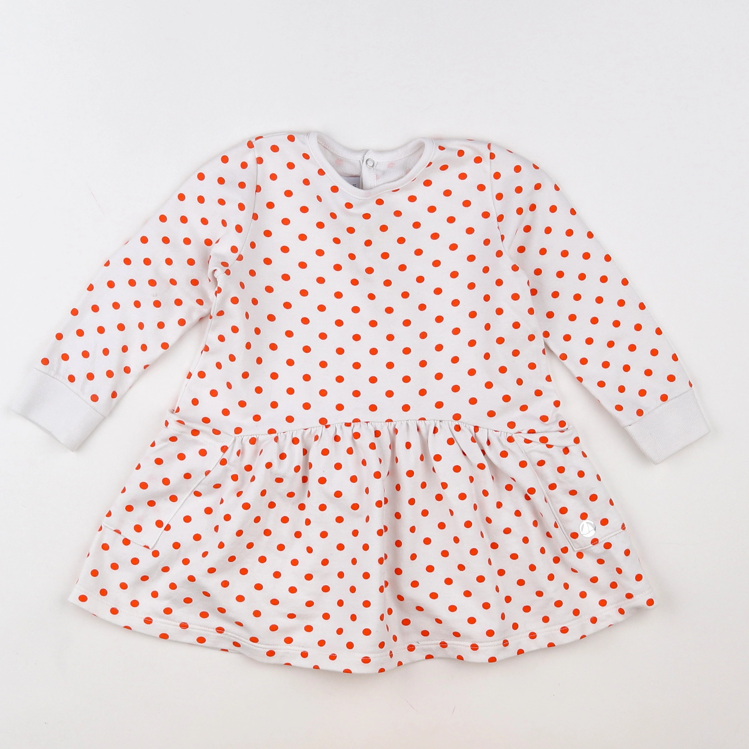 Petit Bateau - robe blanc - 18 mois