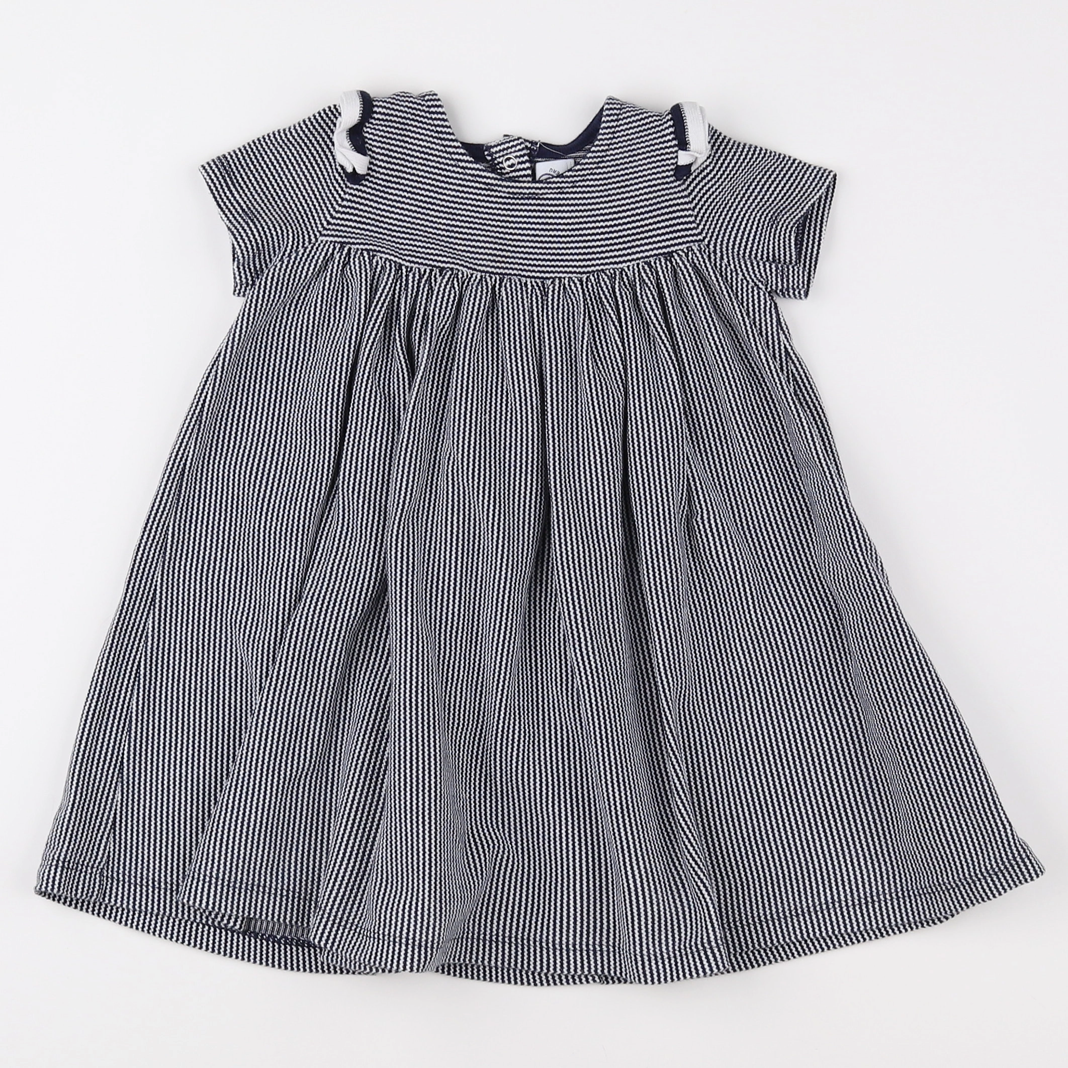 Petit Bateau - robe bleu - 18 mois