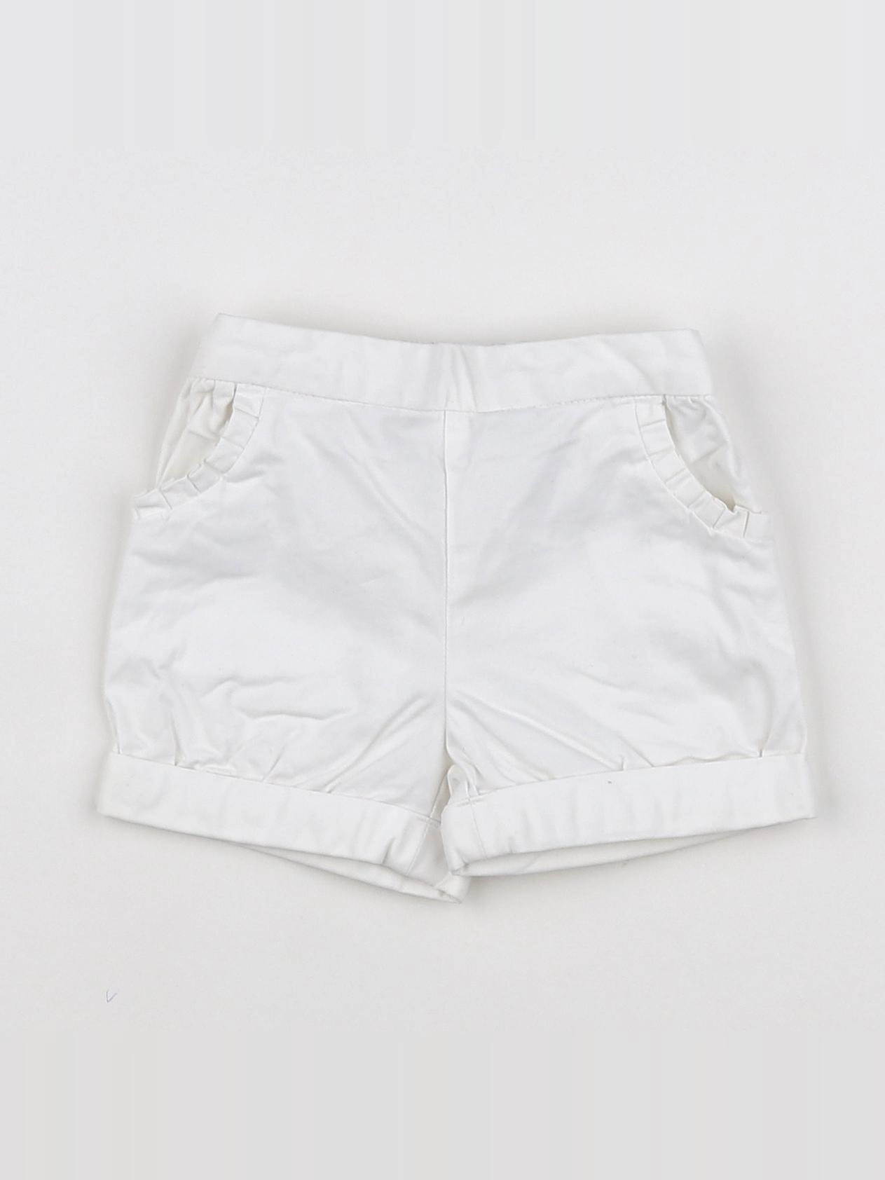 Jacadi - short blanc - 6 mois