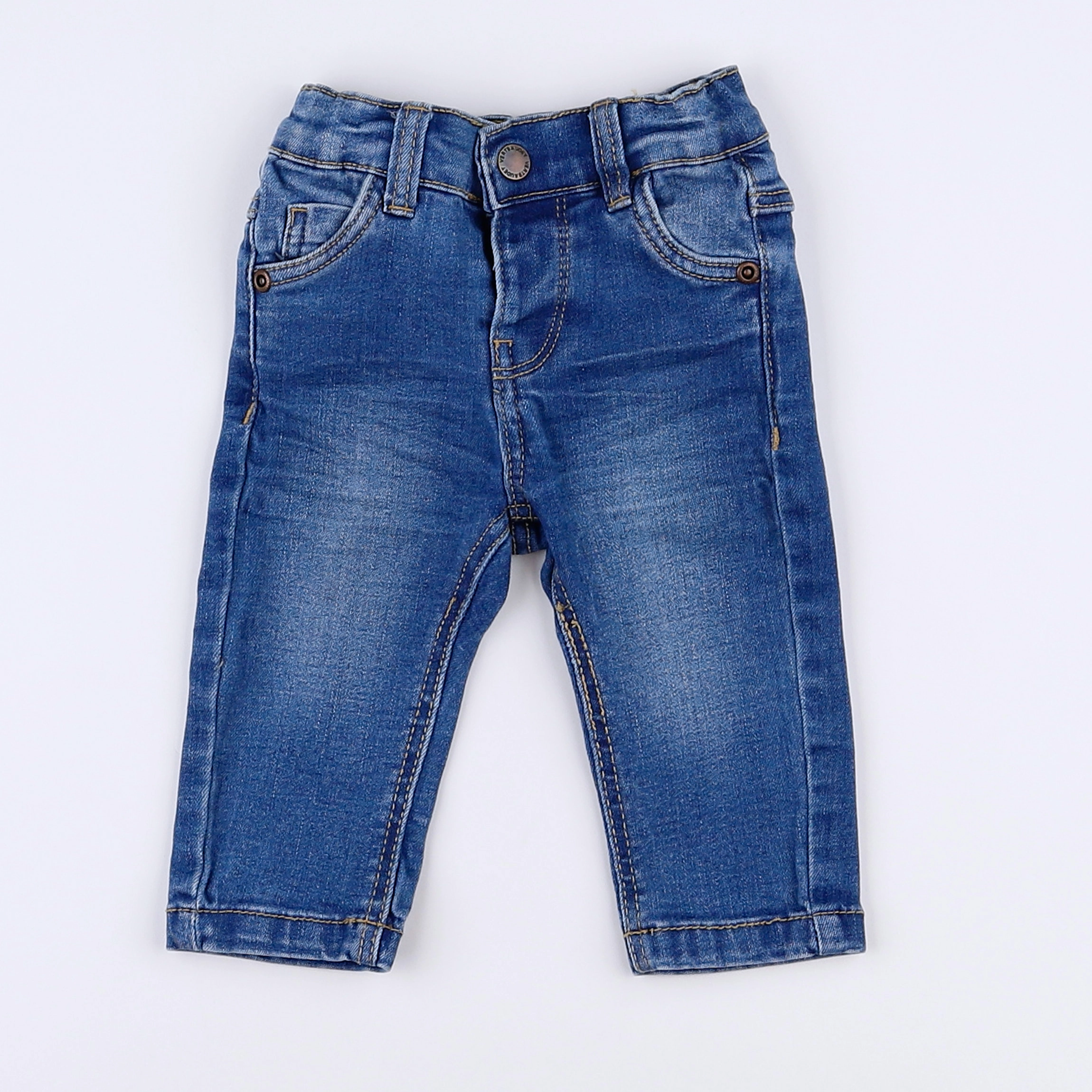 Vertbaudet - jean bleu - 3 mois