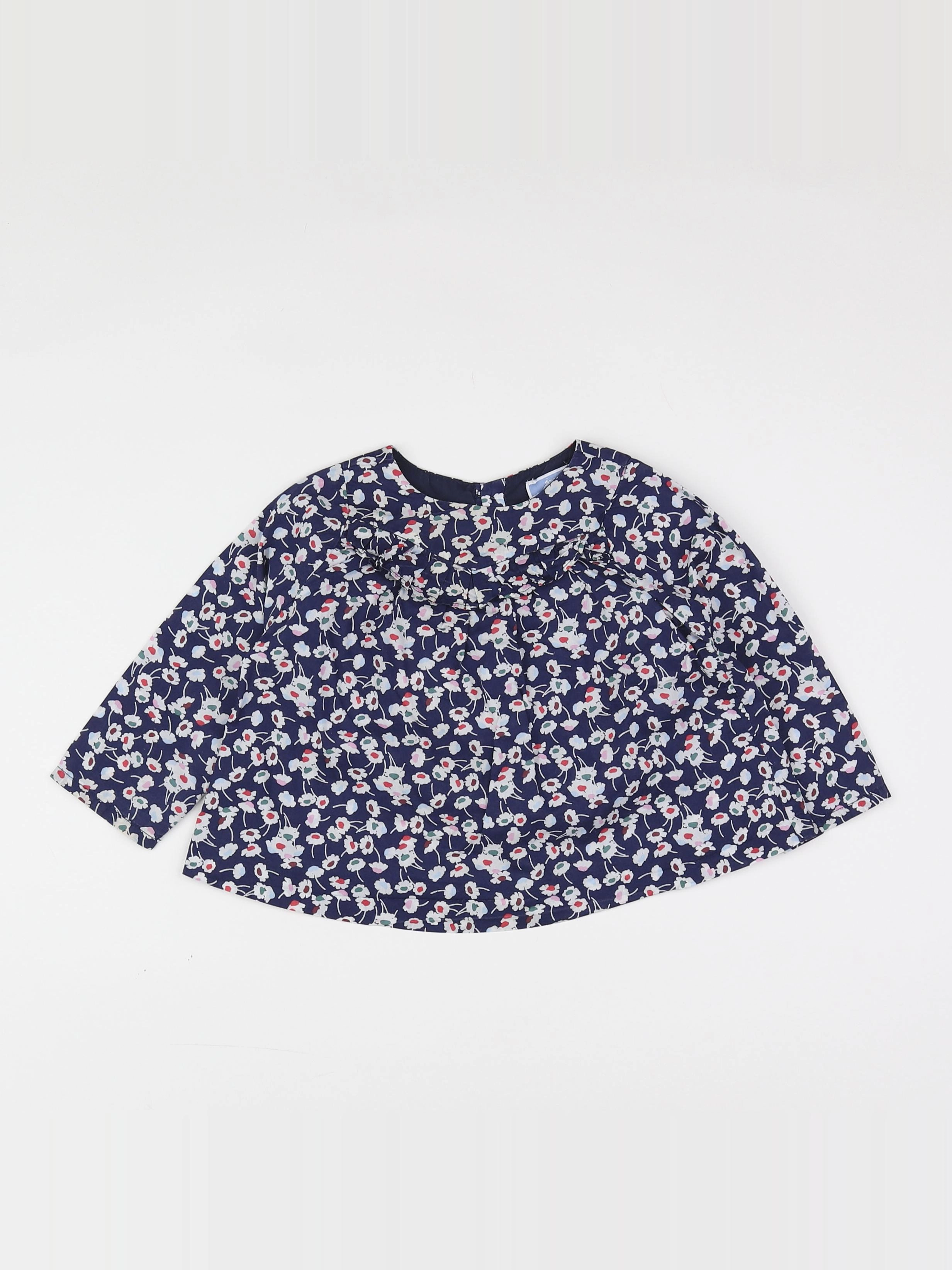 Jacadi - blouse bleu - 18 mois