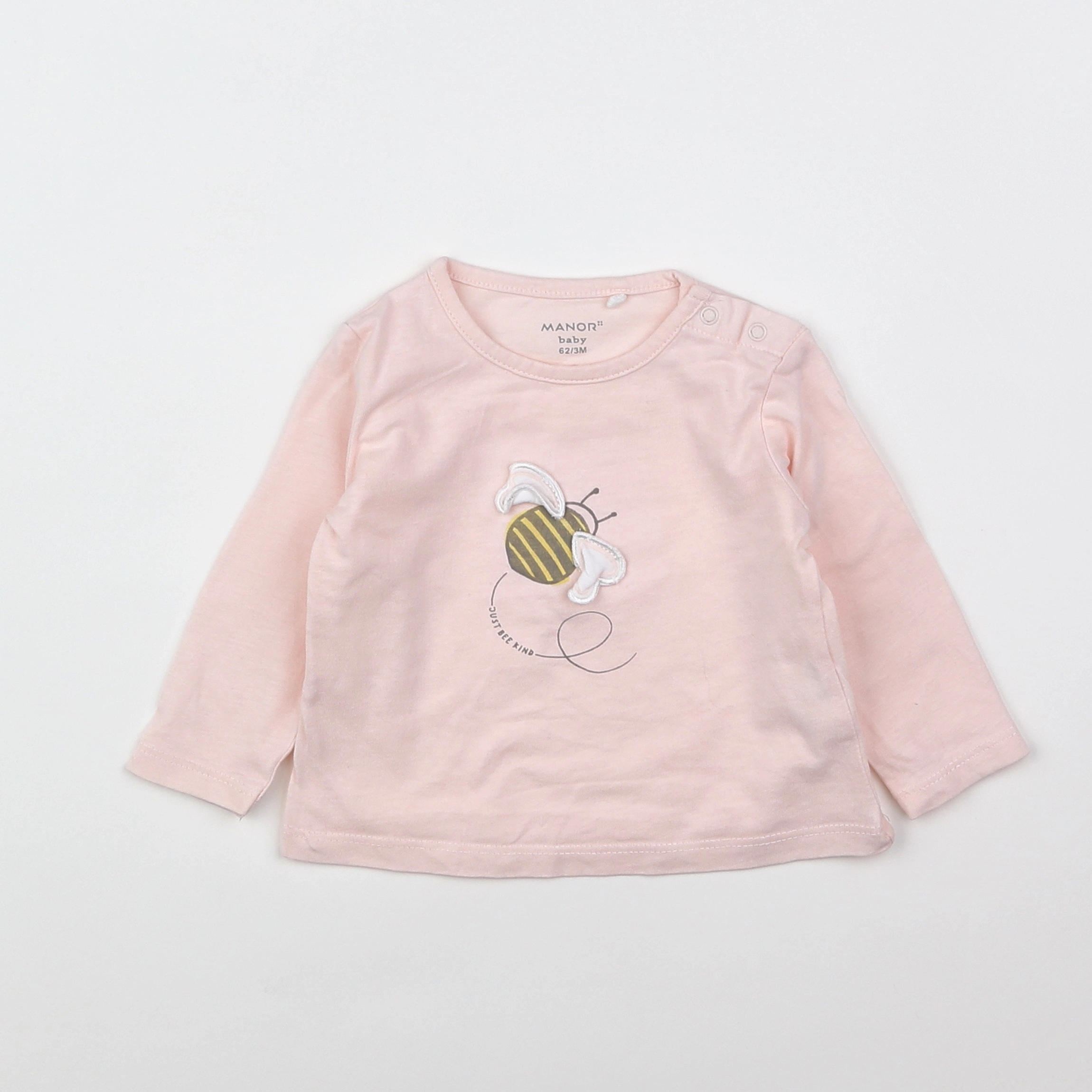 Manor Kids - tee-shirt rose - 3 mois