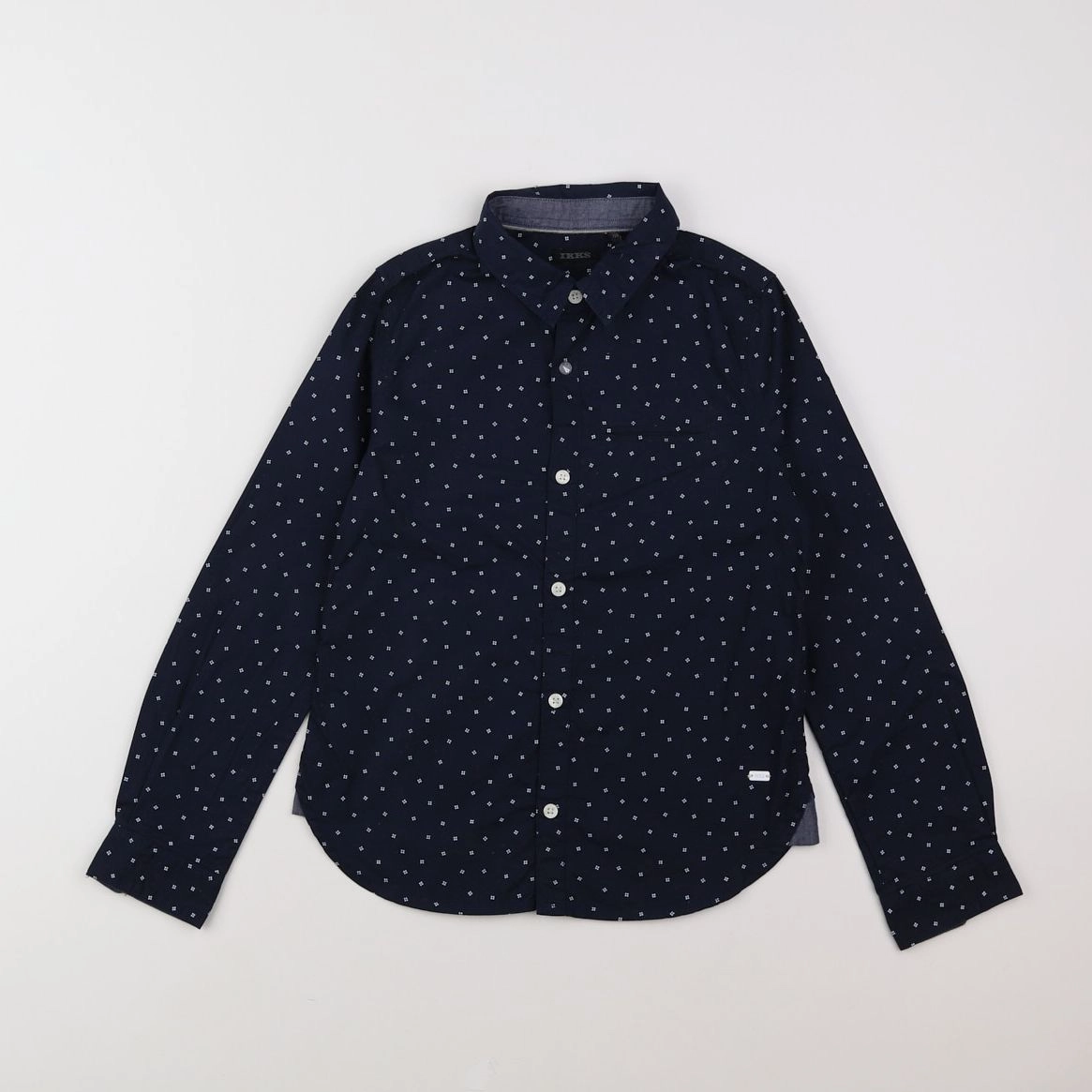 IKKS - chemise bleu, blanc - 8 ans