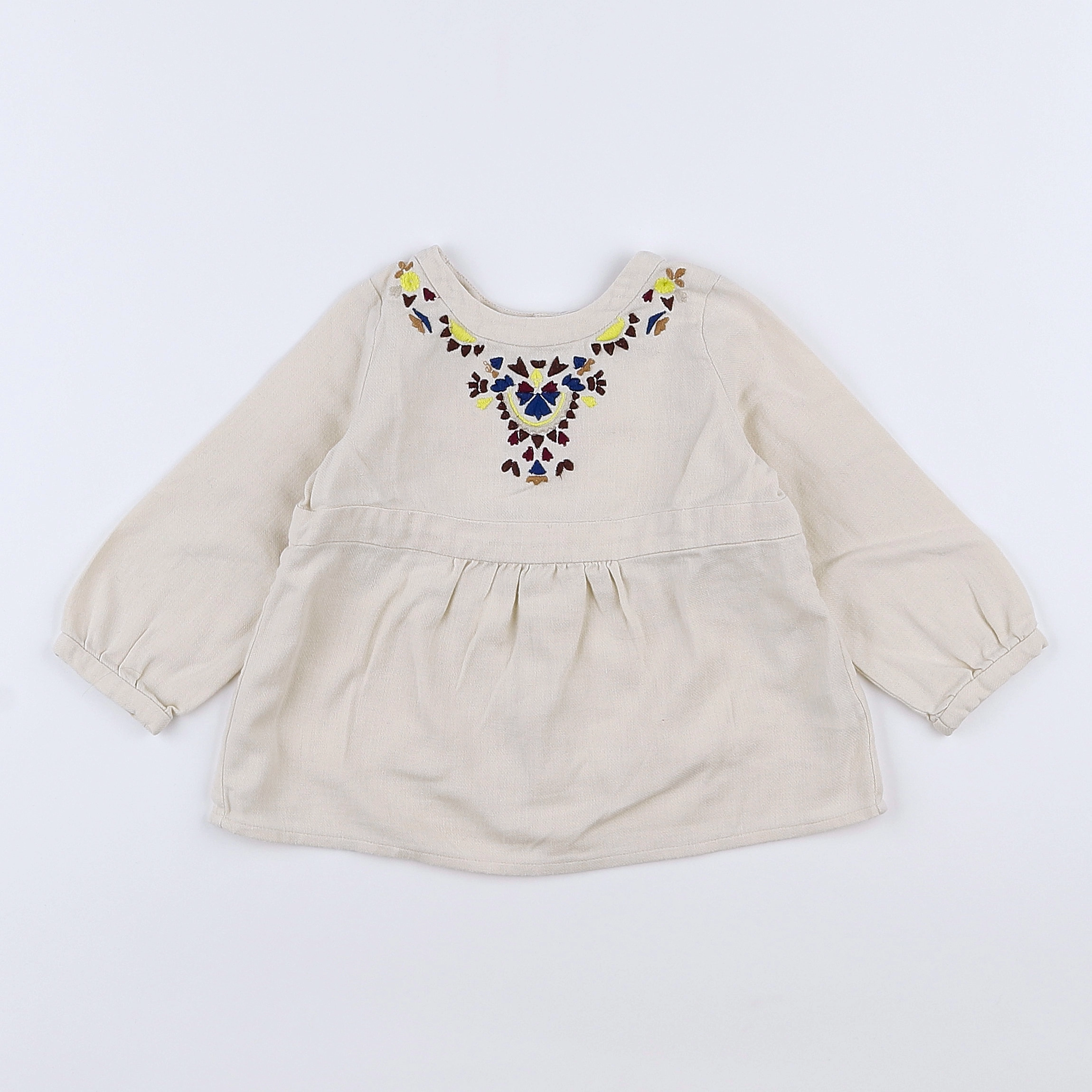 Bonpoint - blouse gris - 18 mois