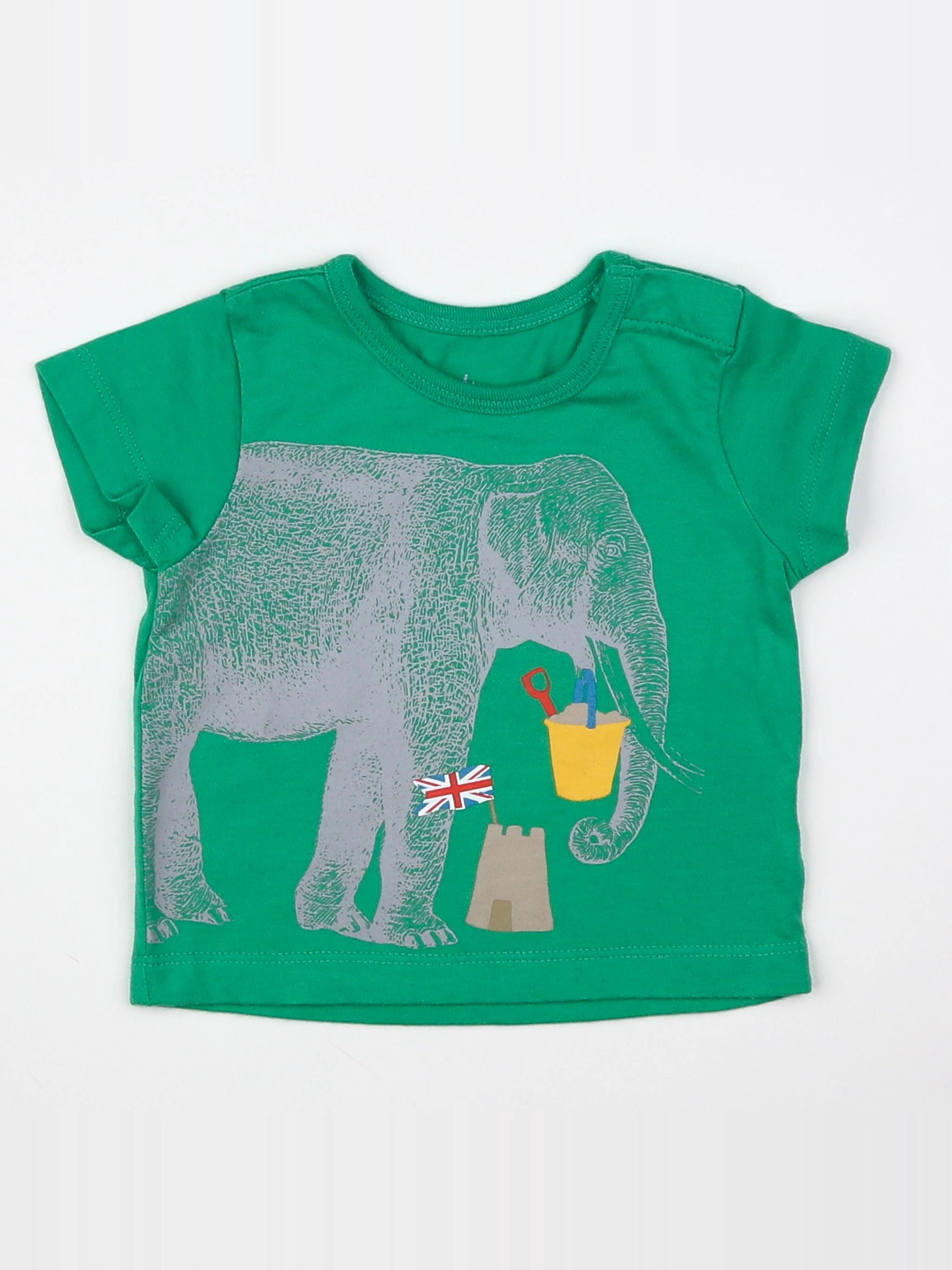 Baby Boden - tee-shirt vert, gris - 0/3 mois