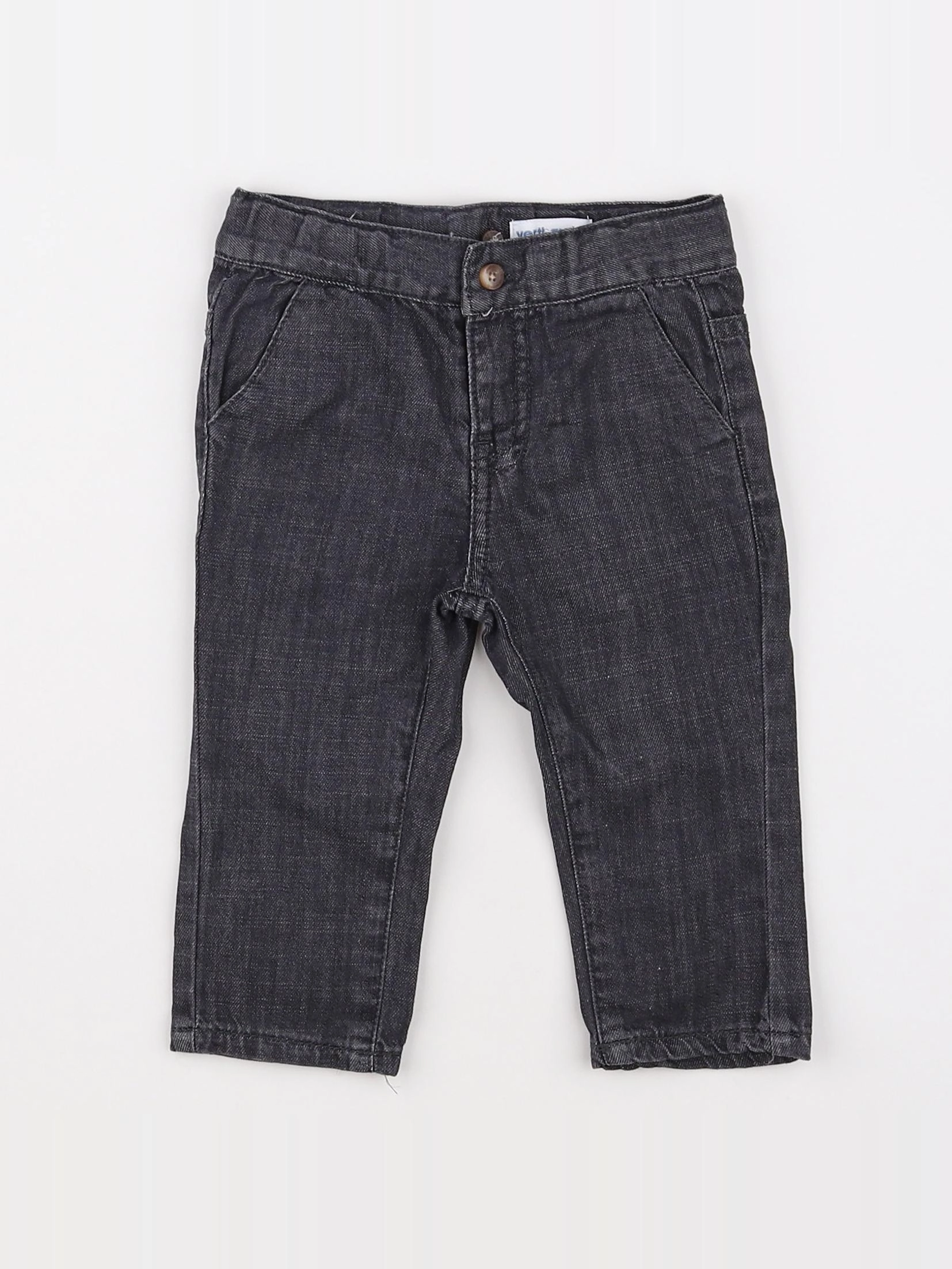 Vertbaudet - pantalon gris - 6 mois