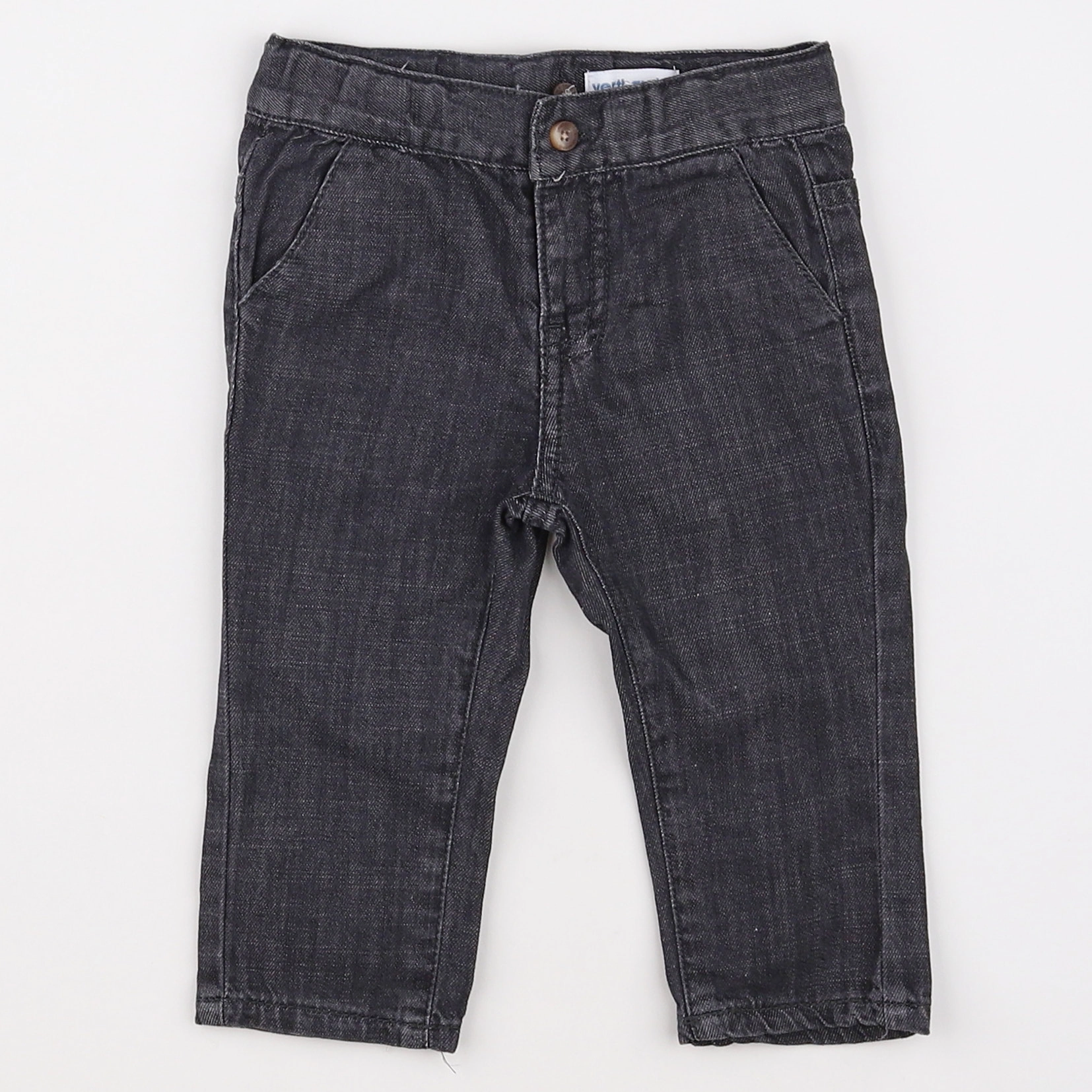 Vertbaudet - pantalon gris - 6 mois