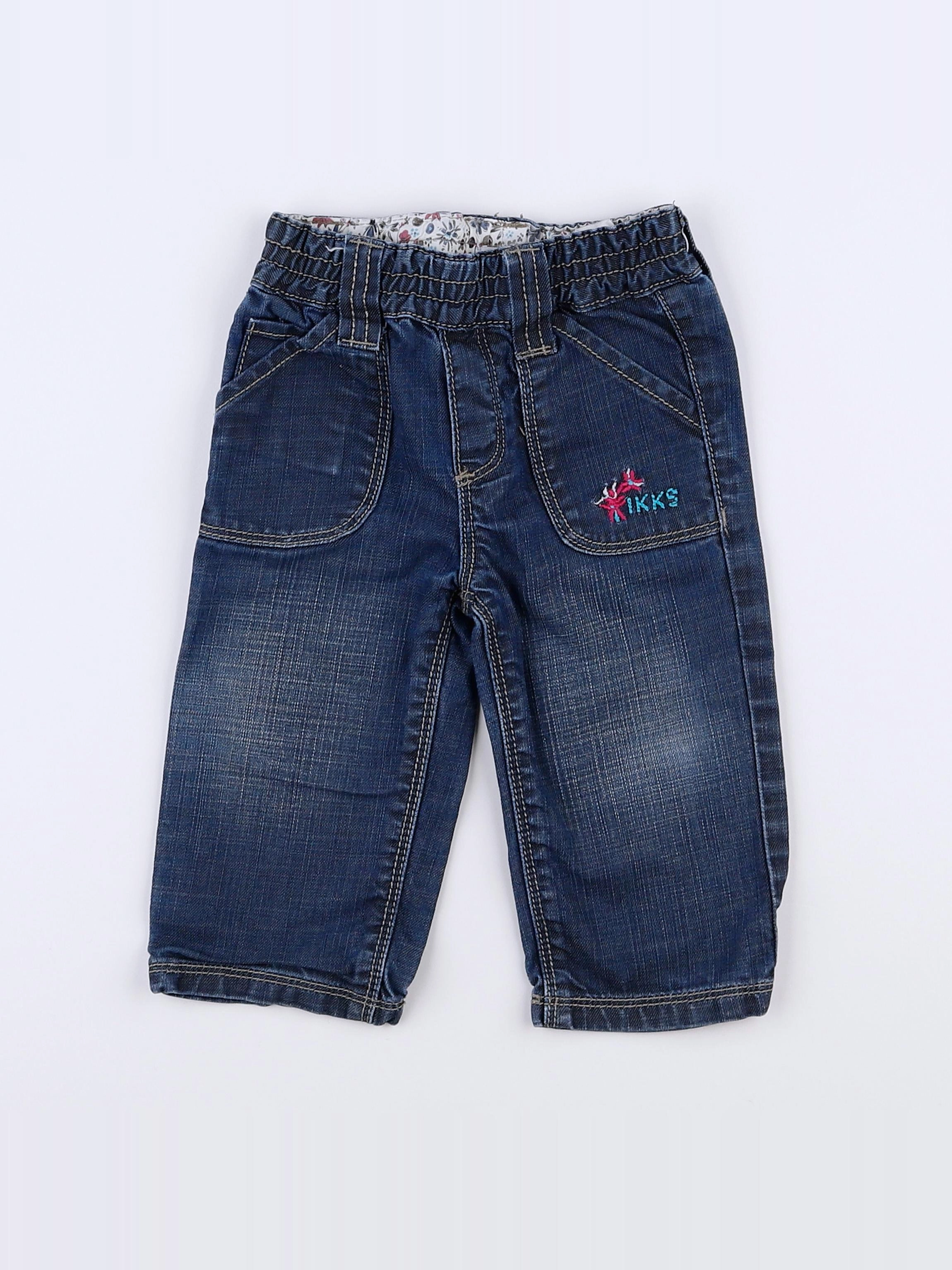 IKKS - jean bleu - 6 mois