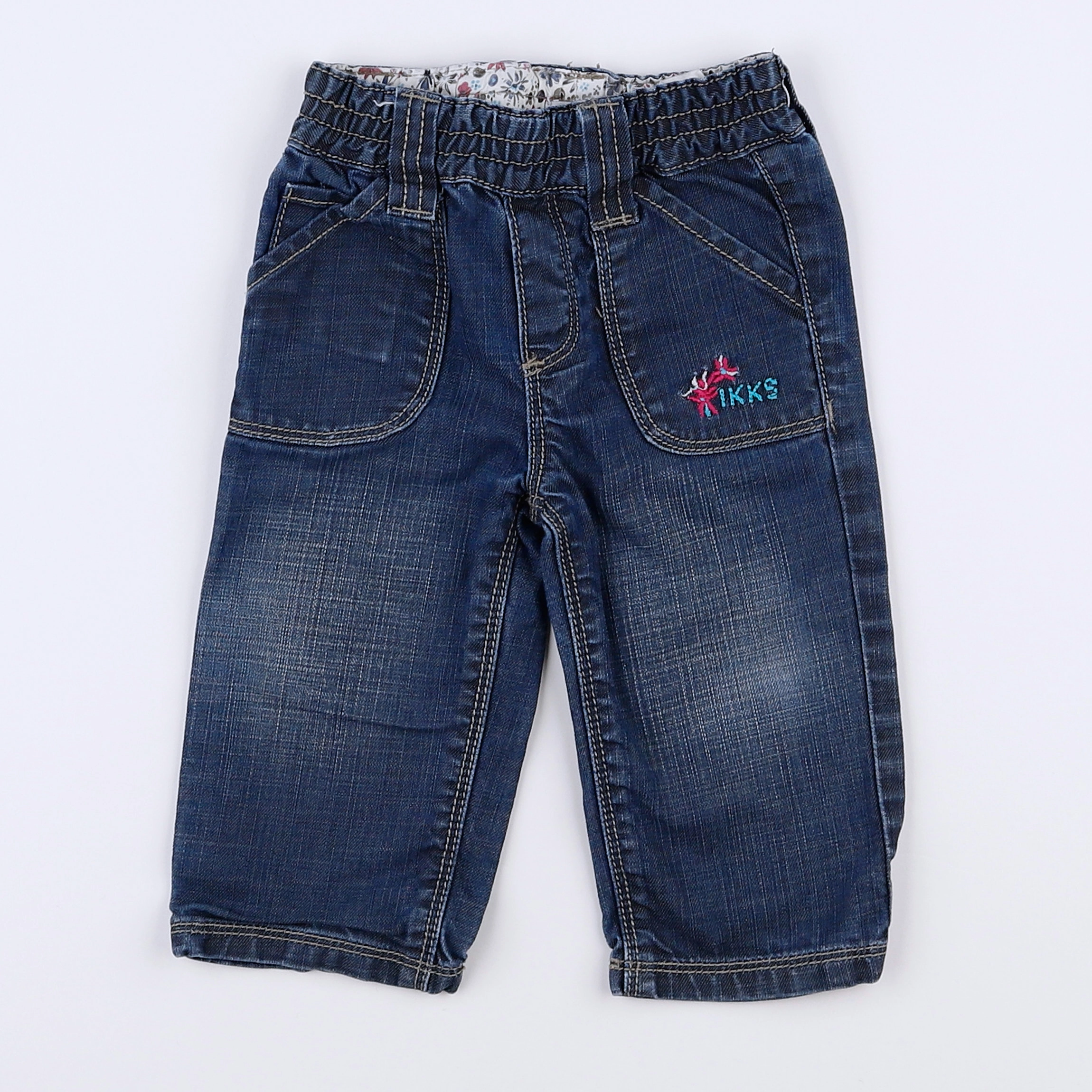IKKS - jean bleu - 6 mois