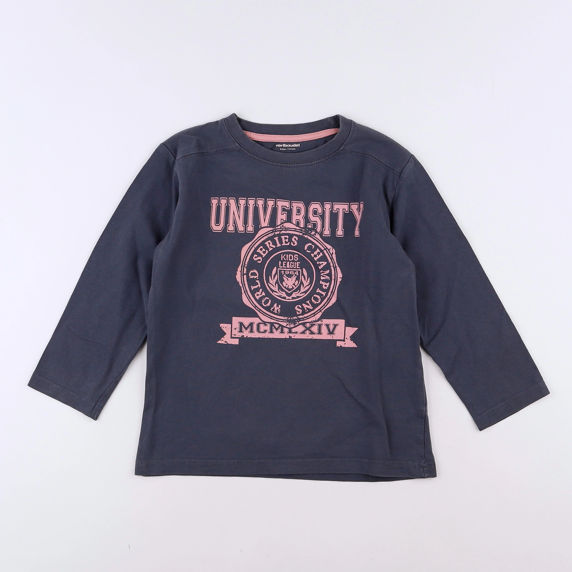 Vertbaudet - tee-shirt rose - 6 ans