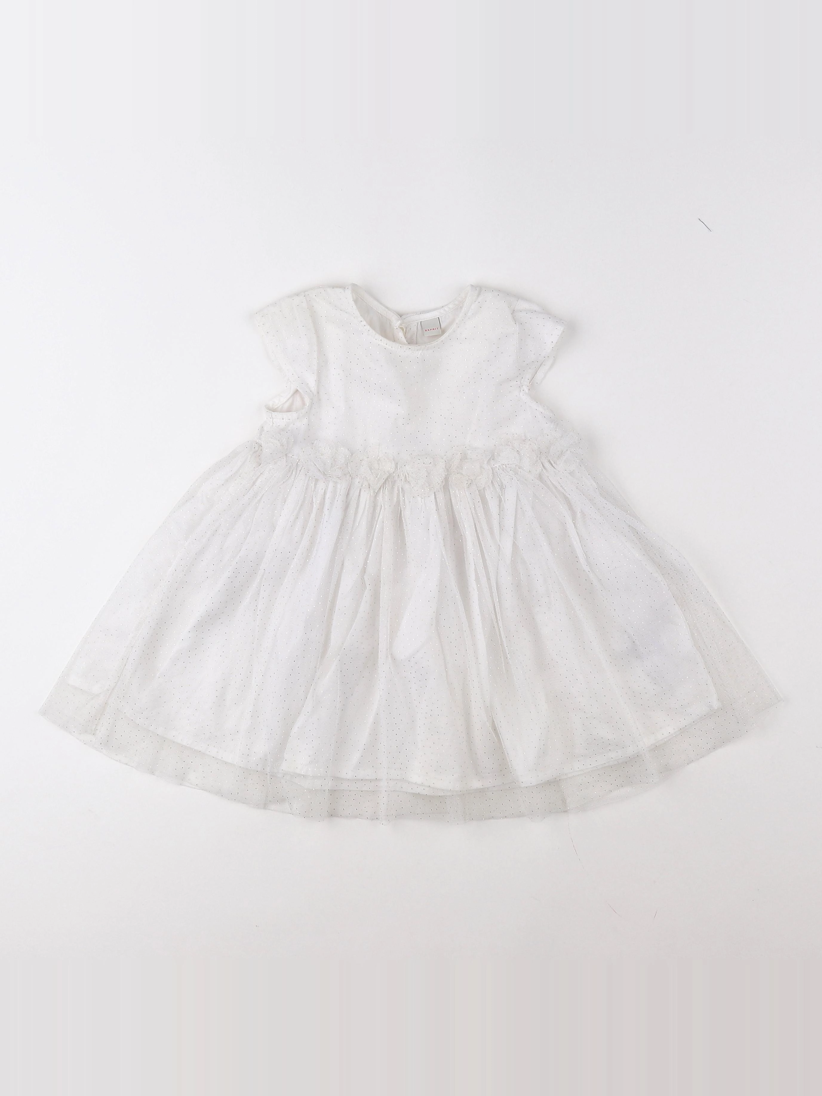 Esprit - robe blanc - 12 mois