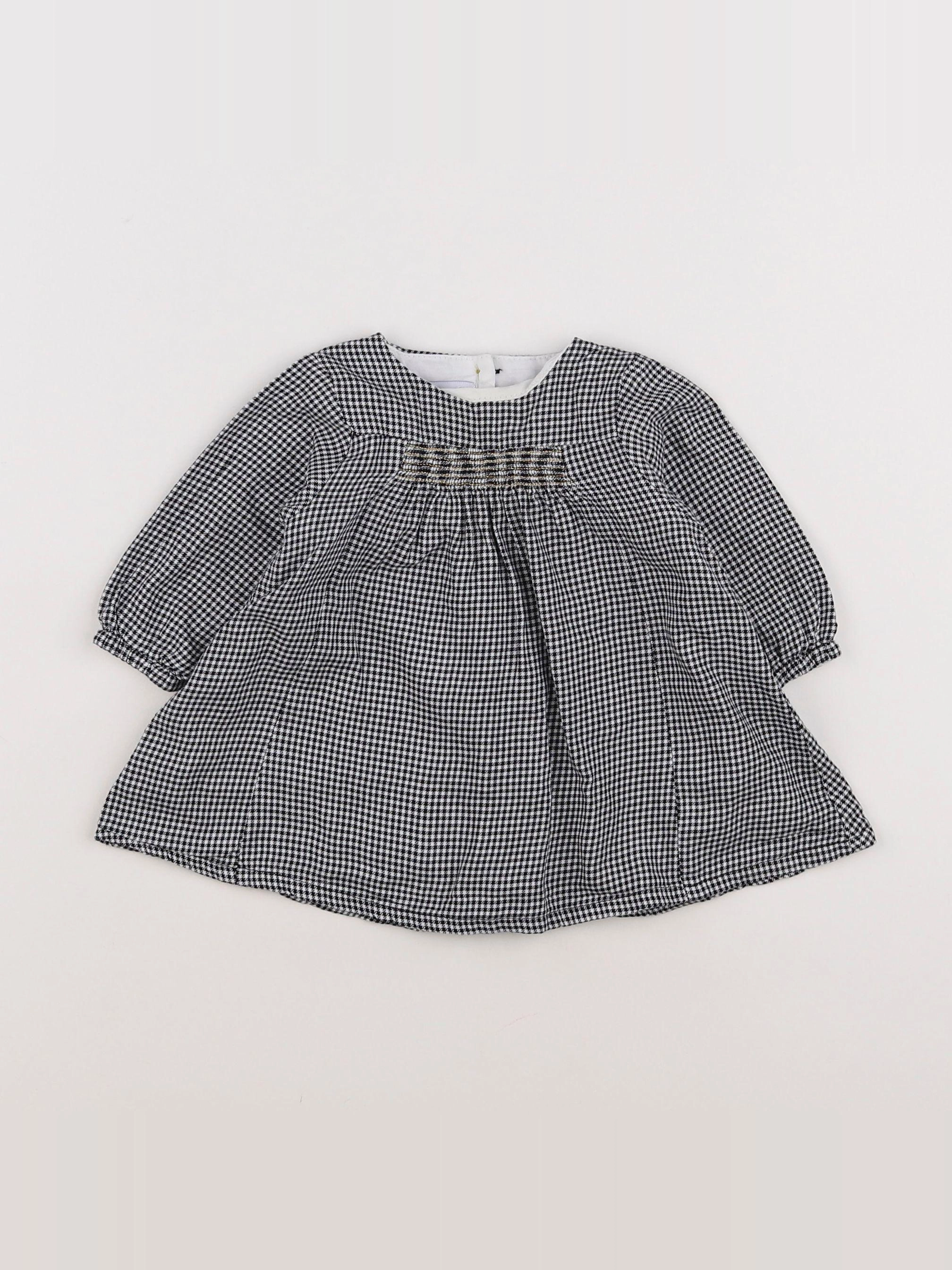 Absorba - robe noir, blanc - 3 mois