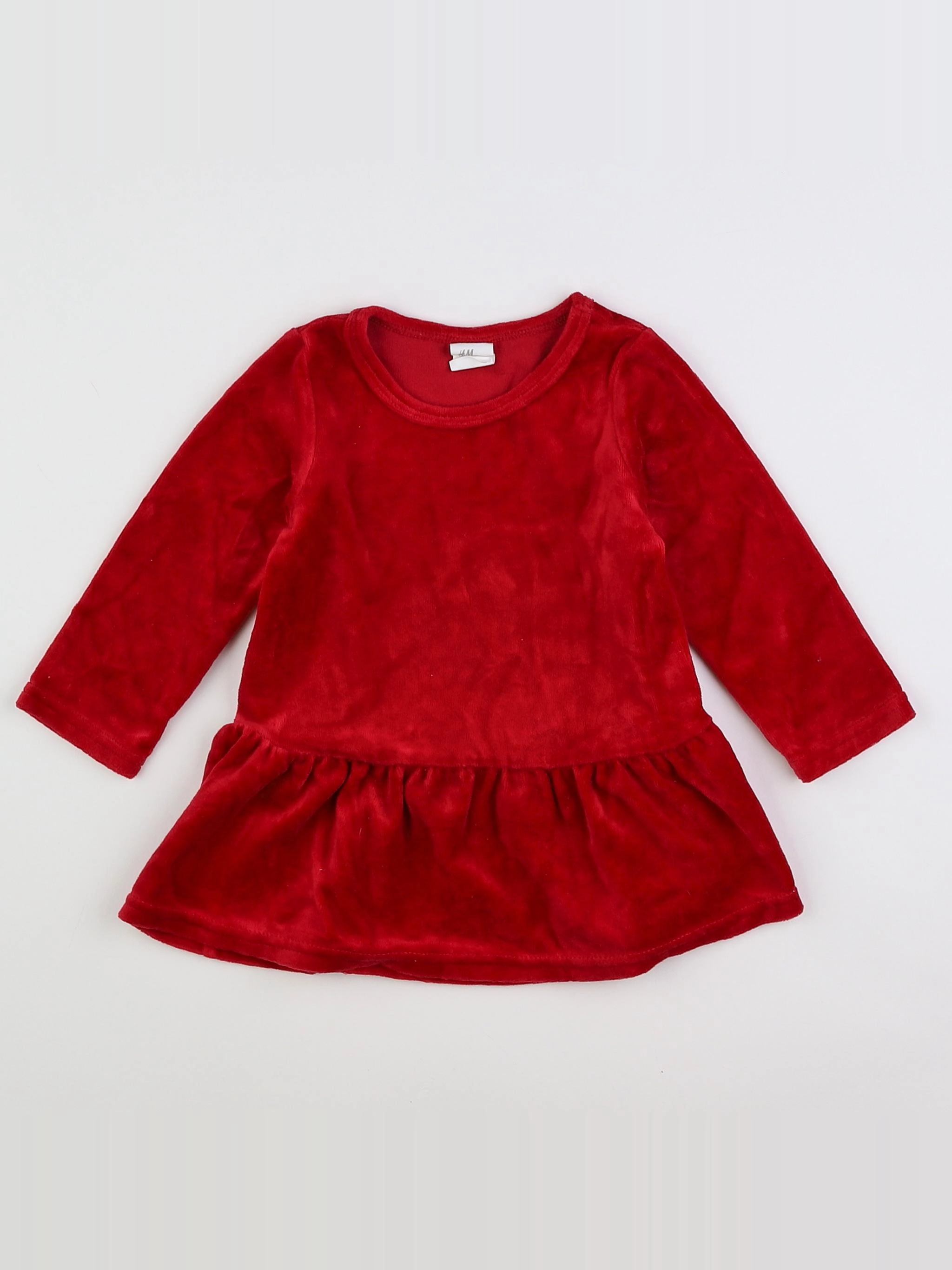 H&M - robe rouge - 6/9 mois
