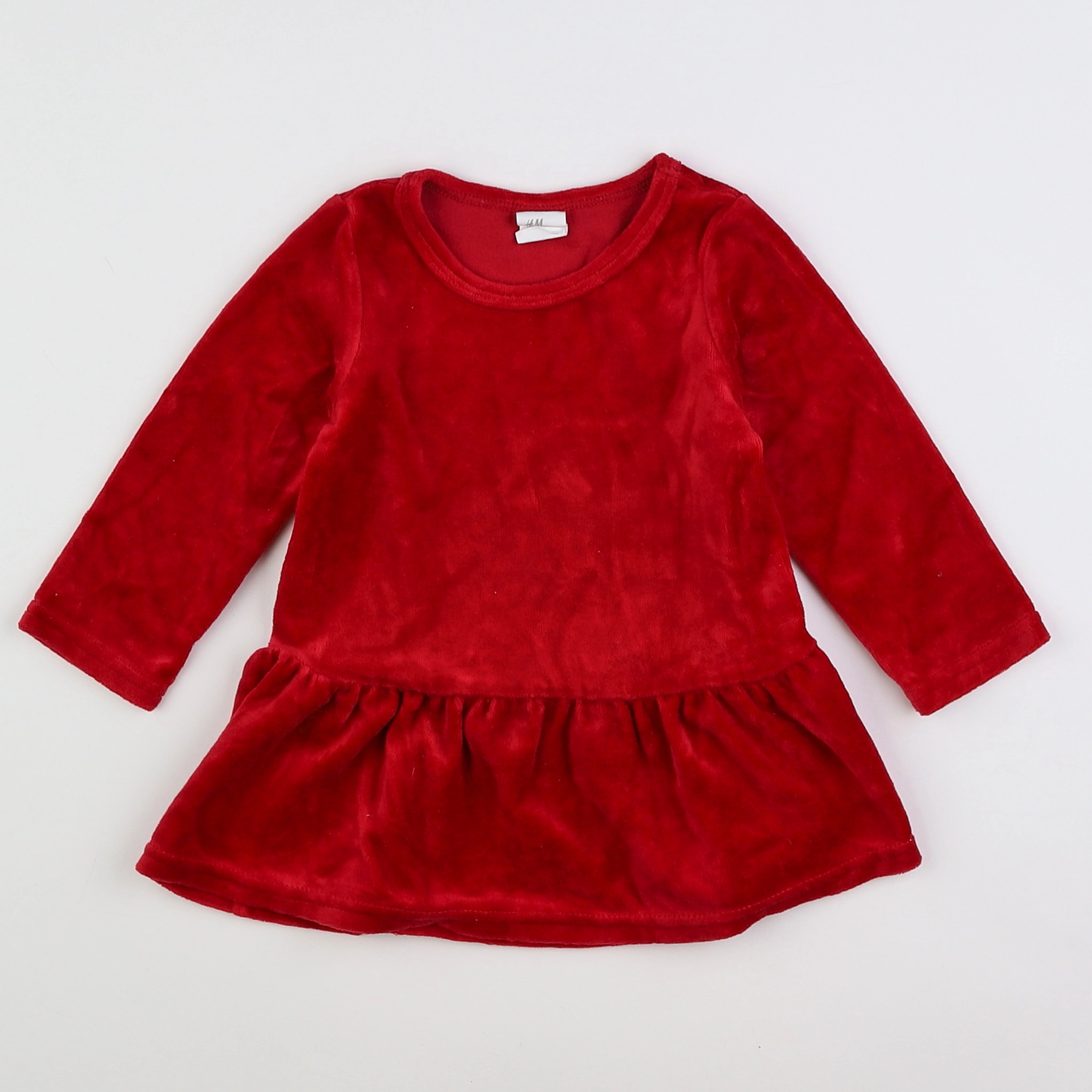 H&M - robe rouge - 6/9 mois