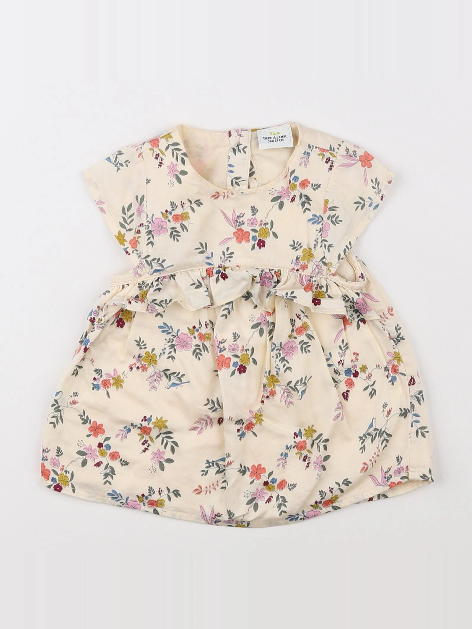 Tape à l'oeil - robe multicolore - 3 mois
