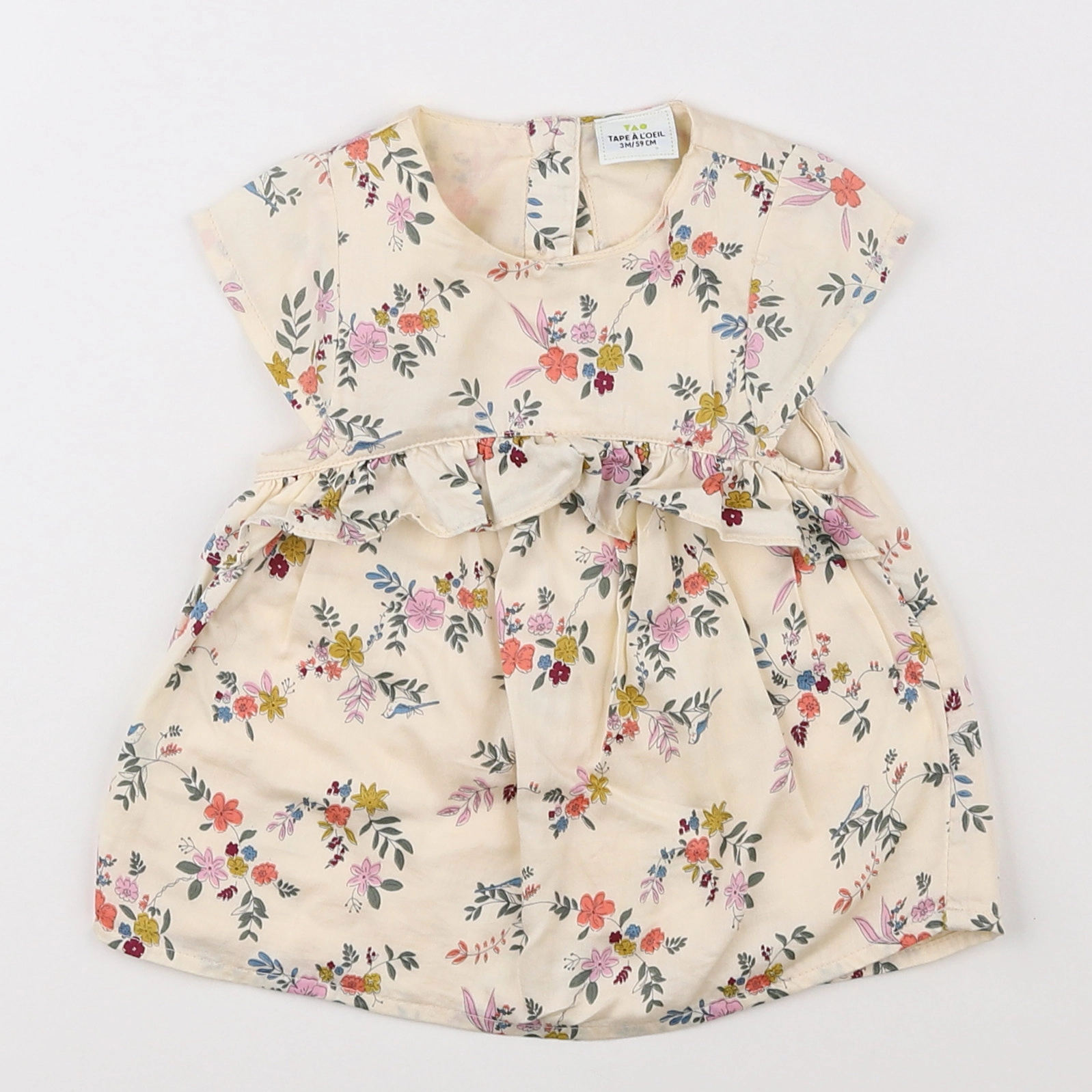 Tape à l'oeil - robe multicolore - 3 mois