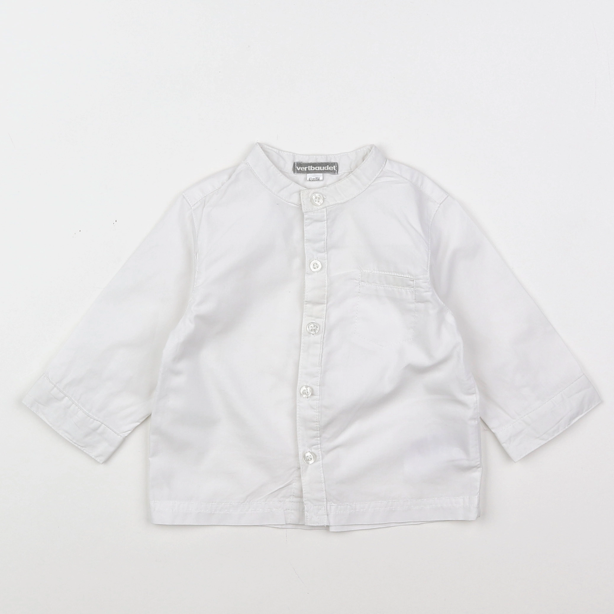 Vertbaudet - chemise blanc - 6 mois