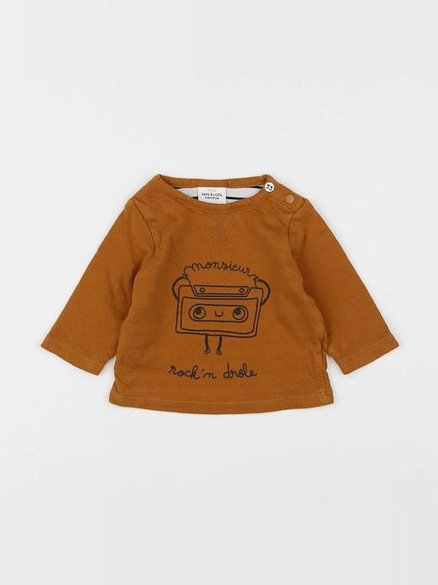 Tape à l'oeil - tee-shirt marron - 6 mois