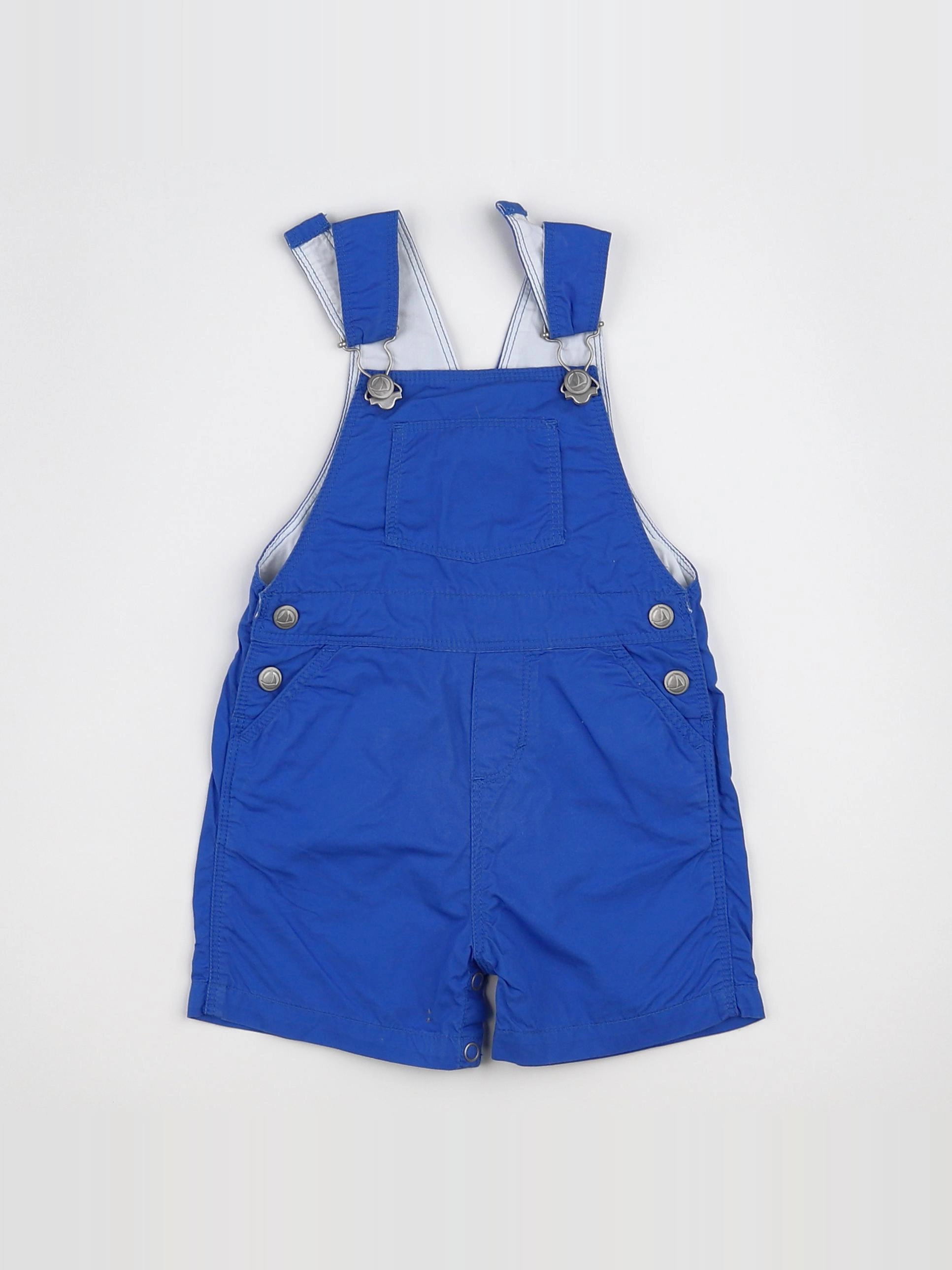 Petit Bateau - salopette bleu - 6 mois