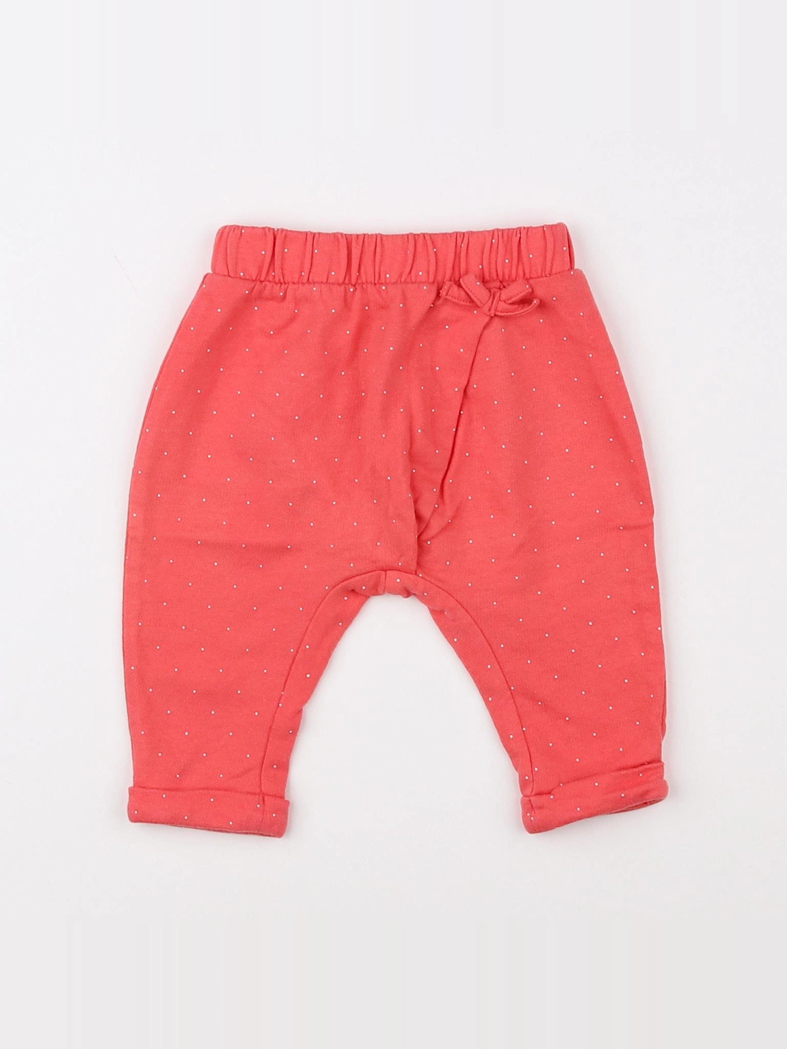 Vertbaudet - jogging orange - 3 mois
