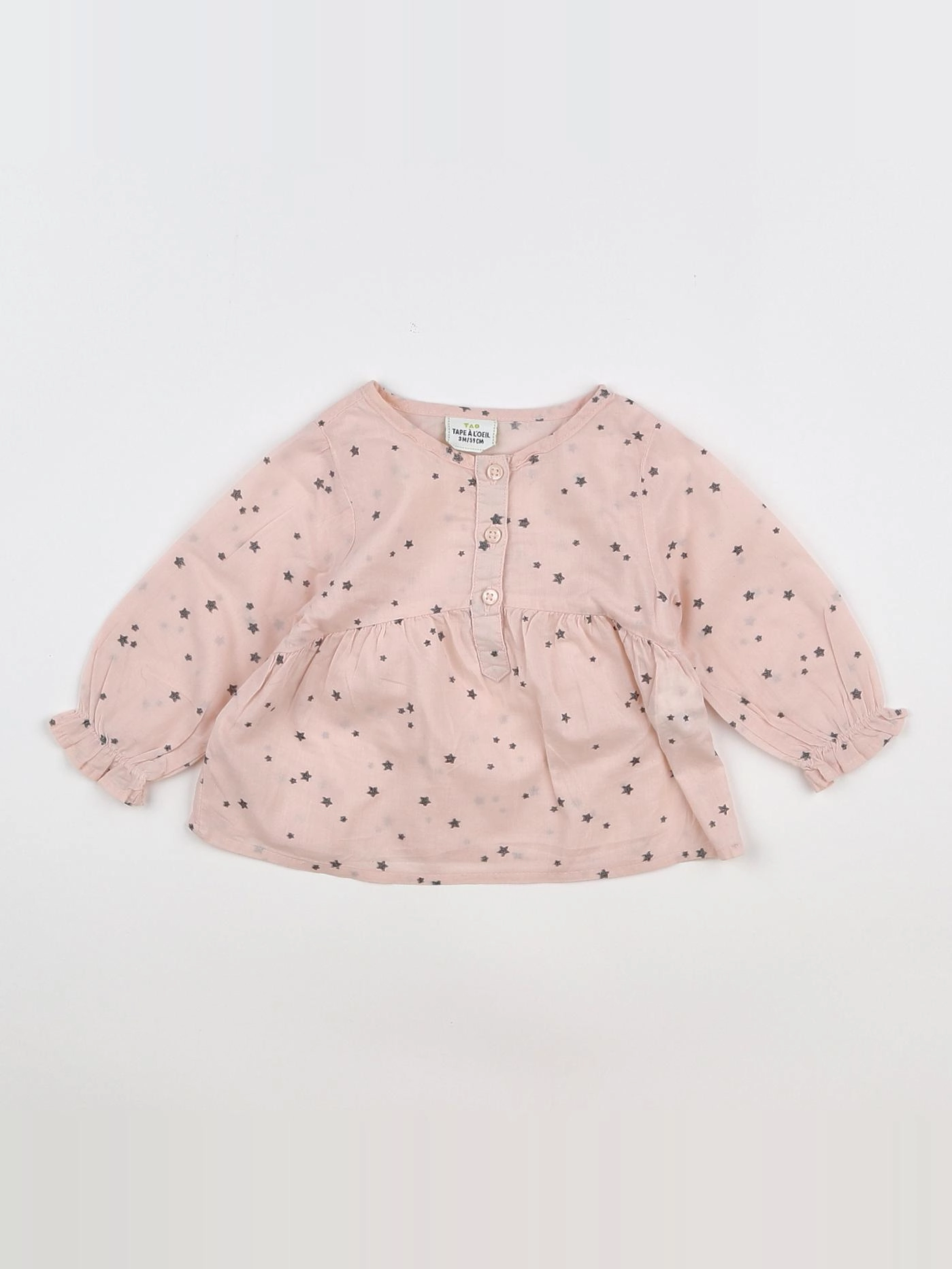 Tape à l'oeil - blouse rose - 3 mois