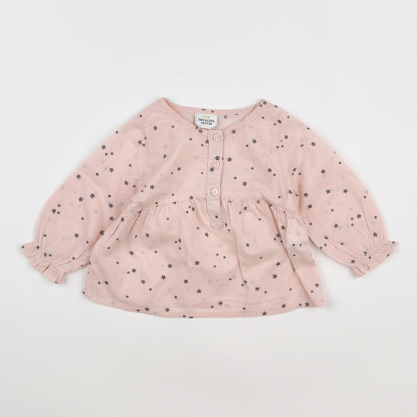 Tape à l'oeil - blouse rose - 3 mois