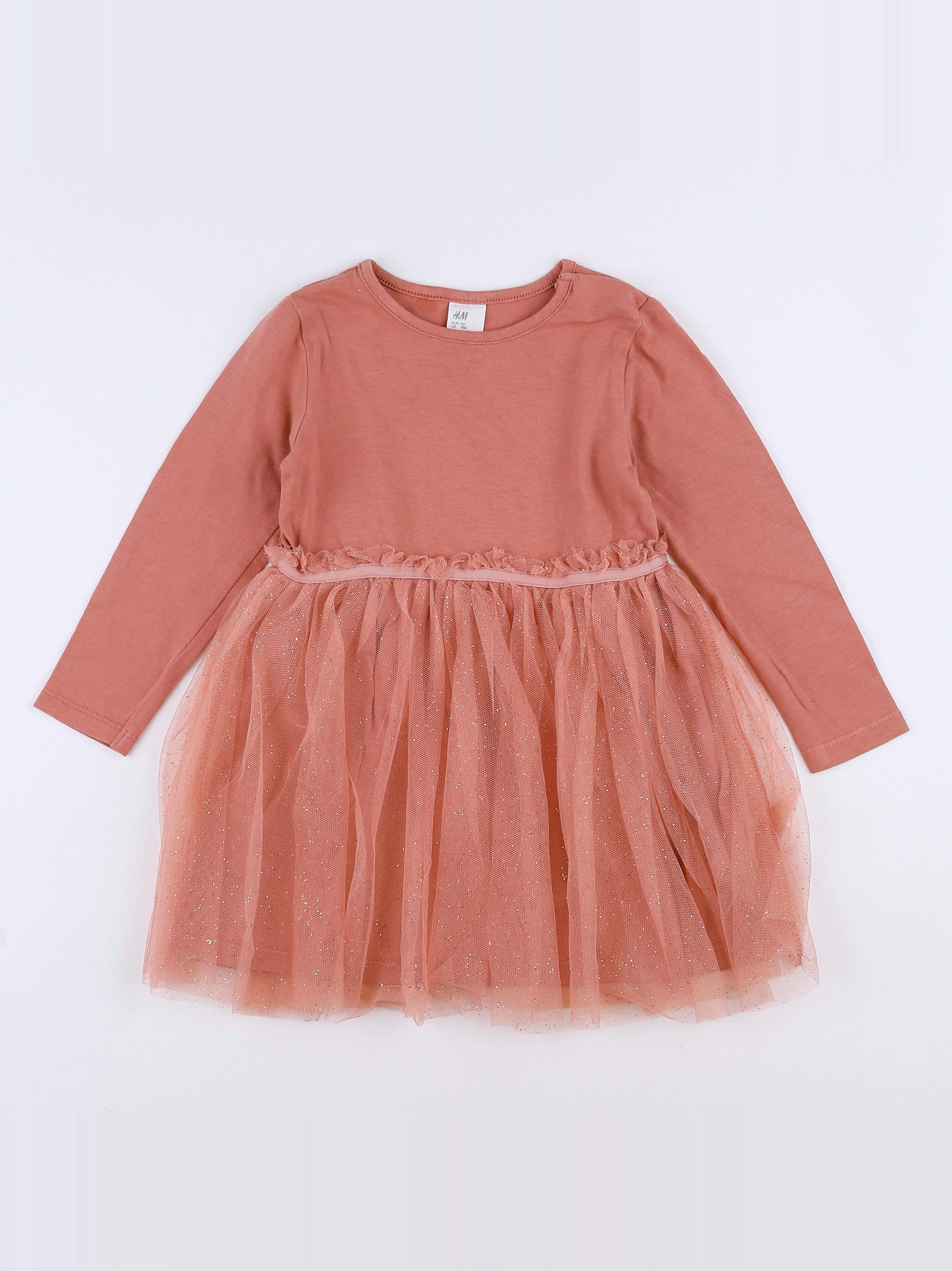 H&M - robe rose - 12/18 mois