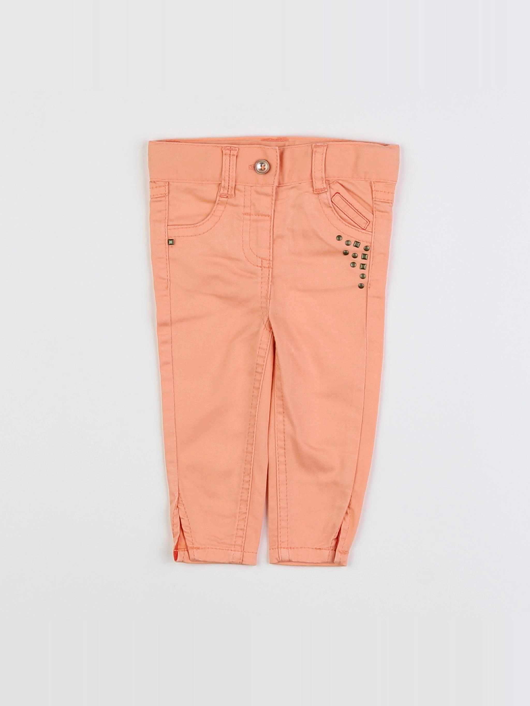 Tape à l'oeil - pantalon orange - 3 mois
