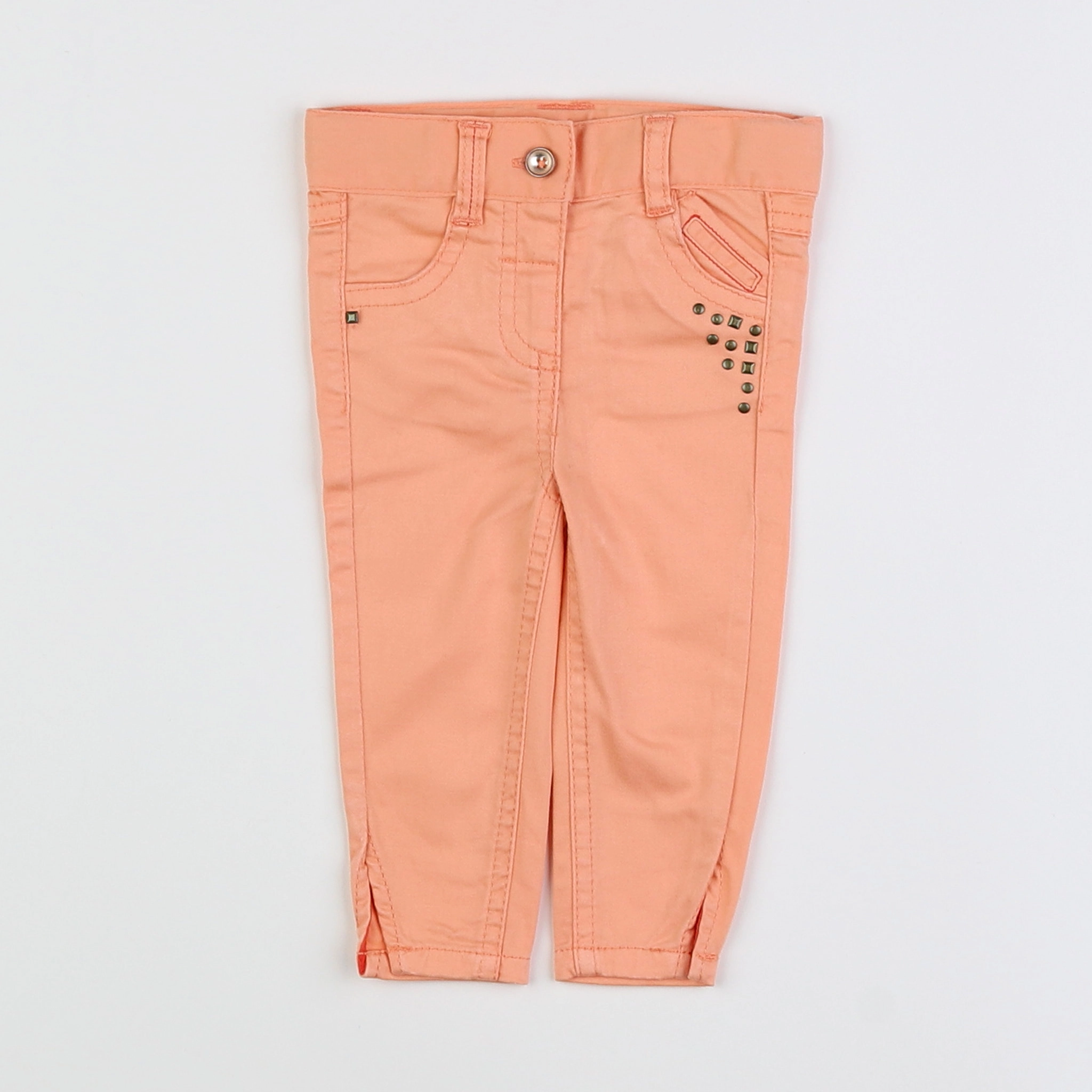 Tape à l'oeil - pantalon orange - 3 mois