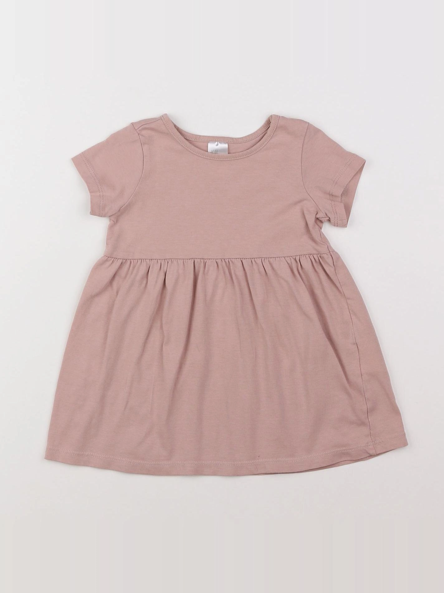 H&M - robe rose - 9/12 mois