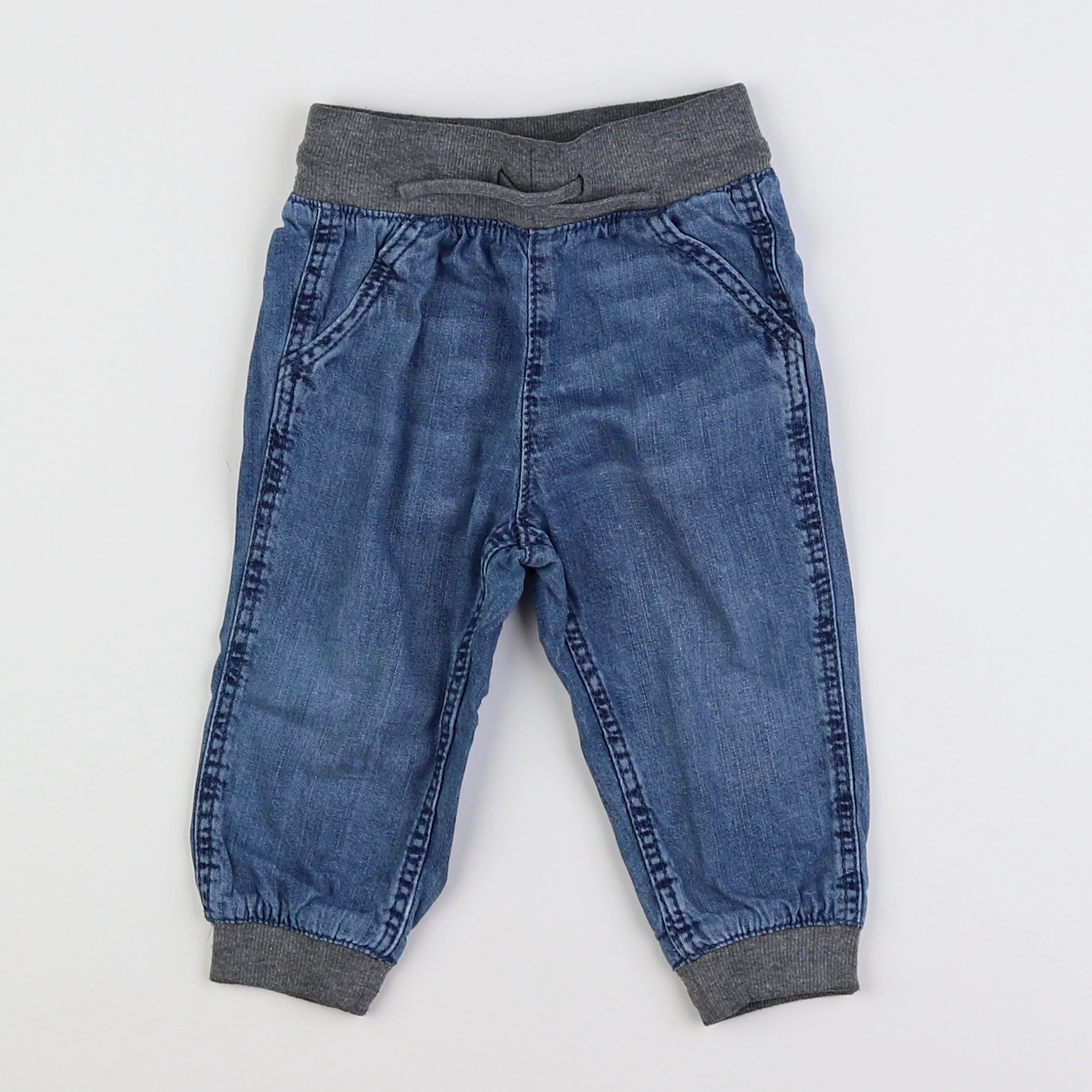H&M - jean bleu - 12 mois