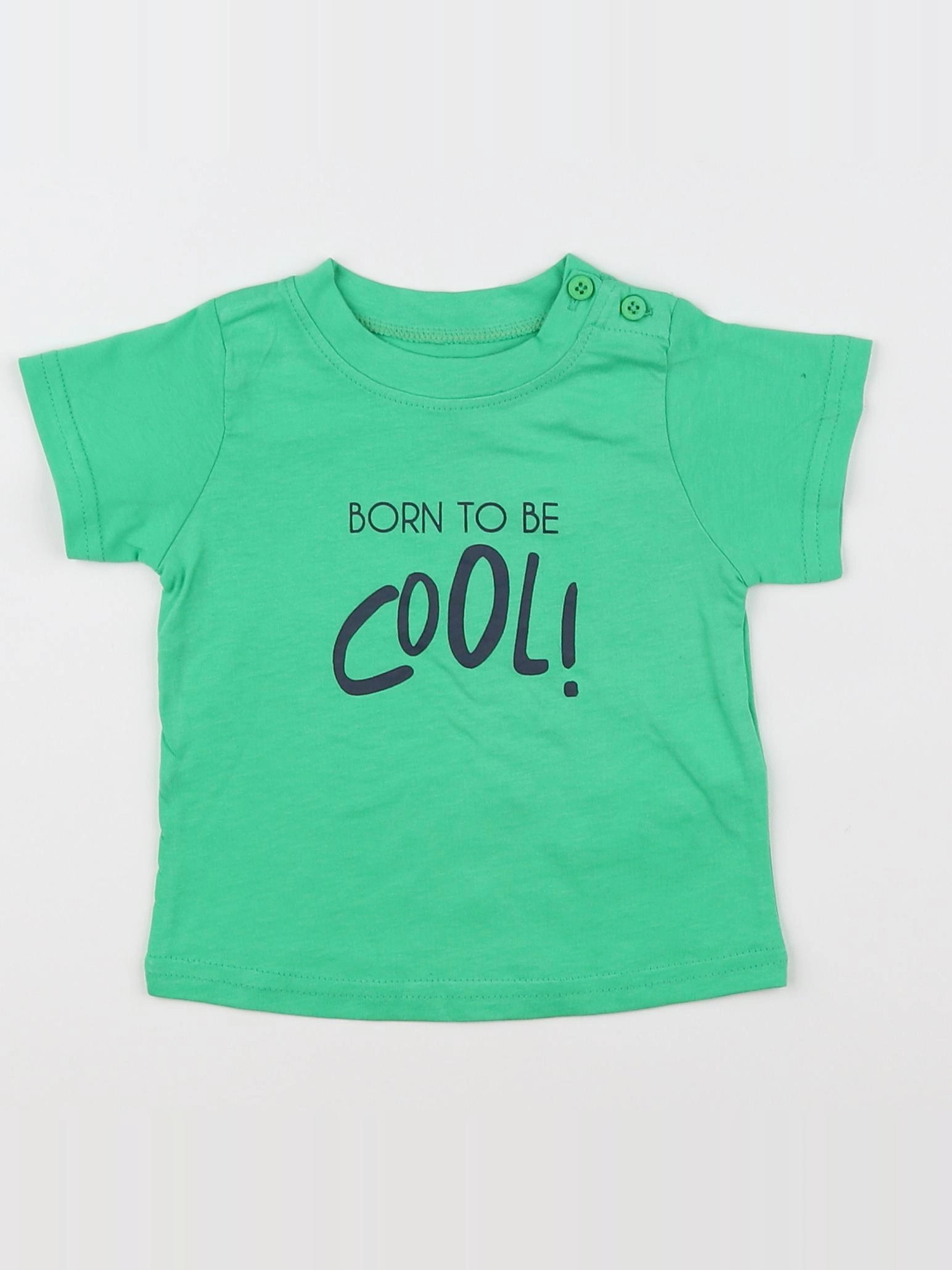 Tape à l'oeil - tee-shirt vert, bleu - 6 mois