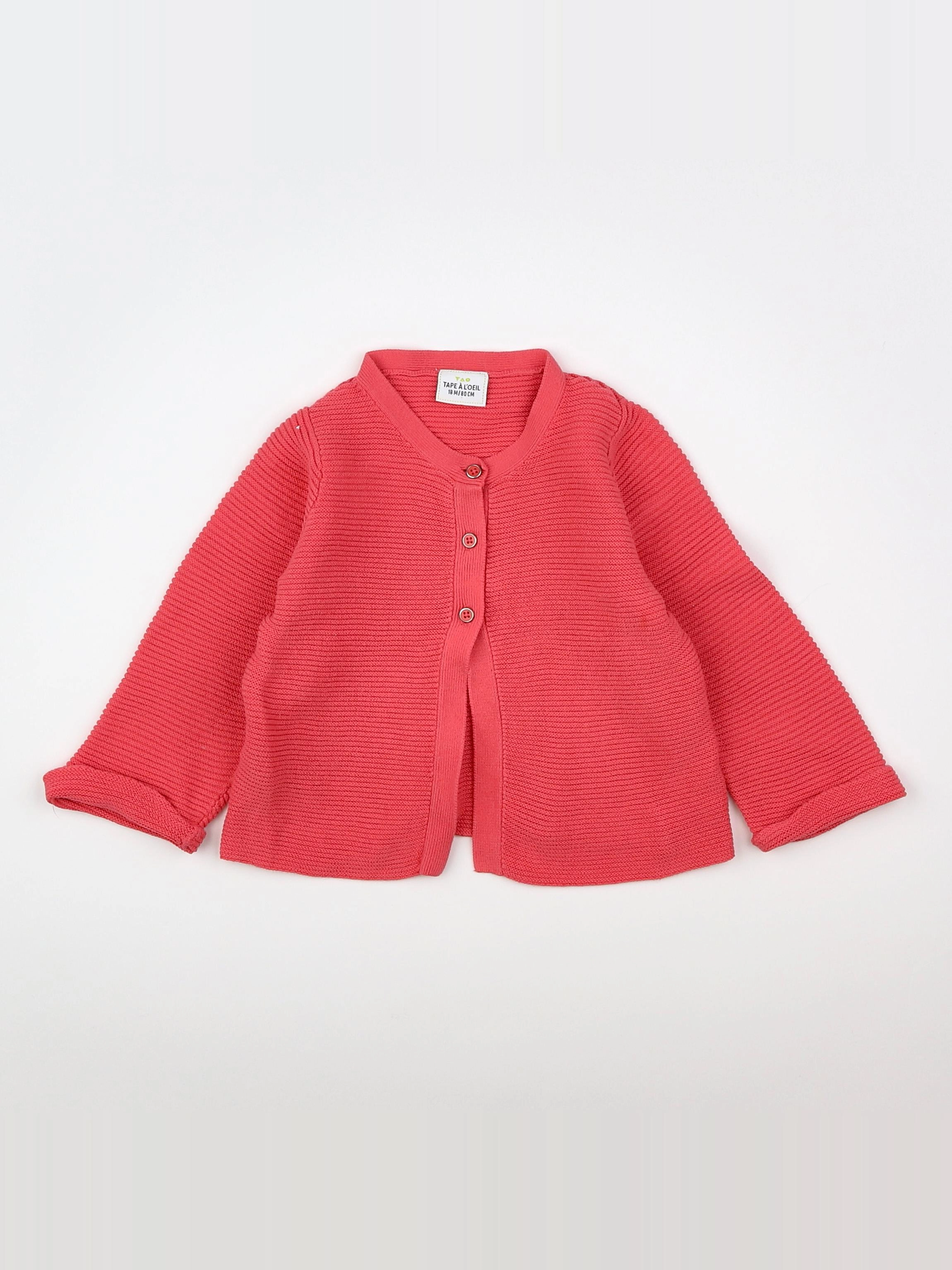 Tape à l'oeil - gilet rose - 18 mois