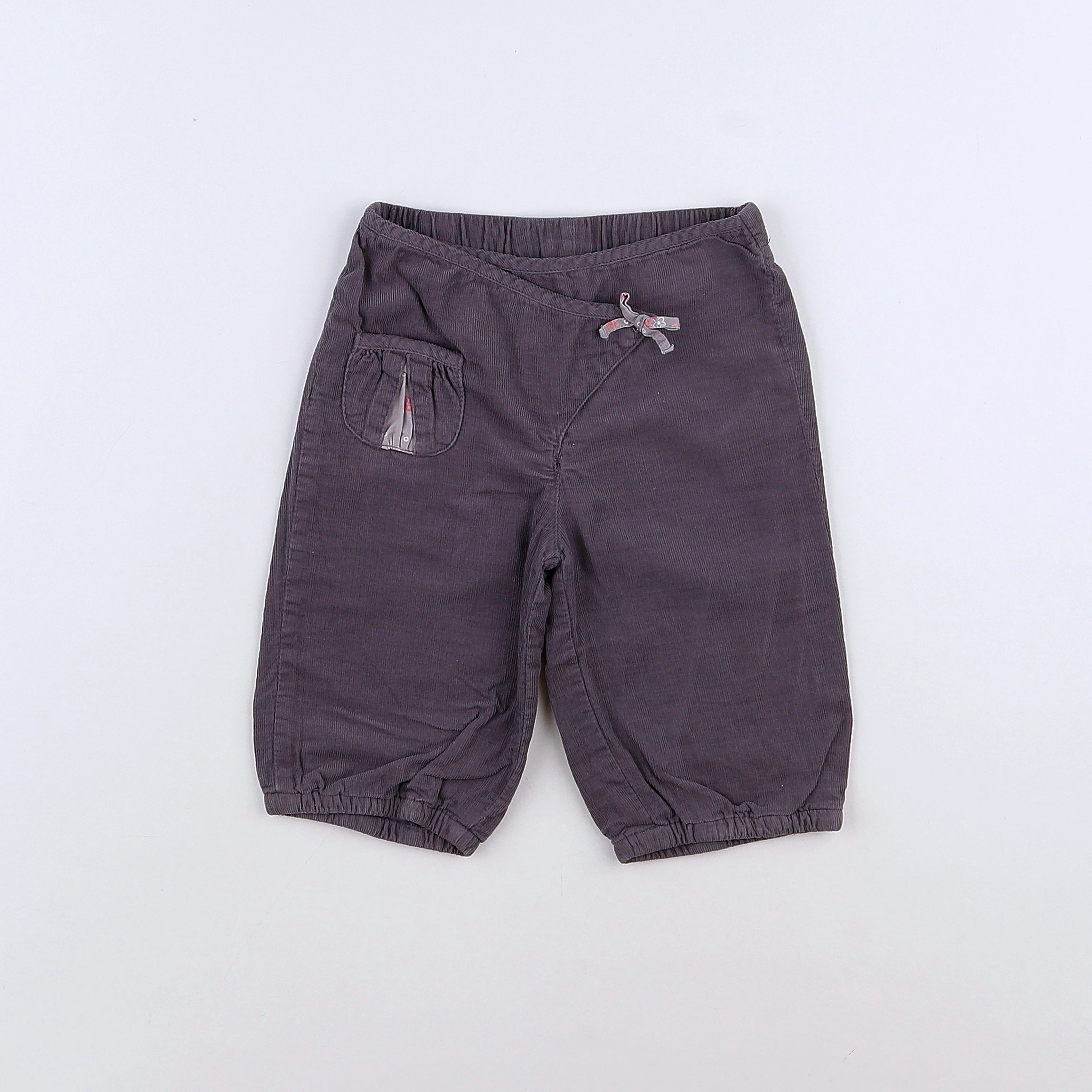 Vertbaudet - pantalon gris - 9 mois