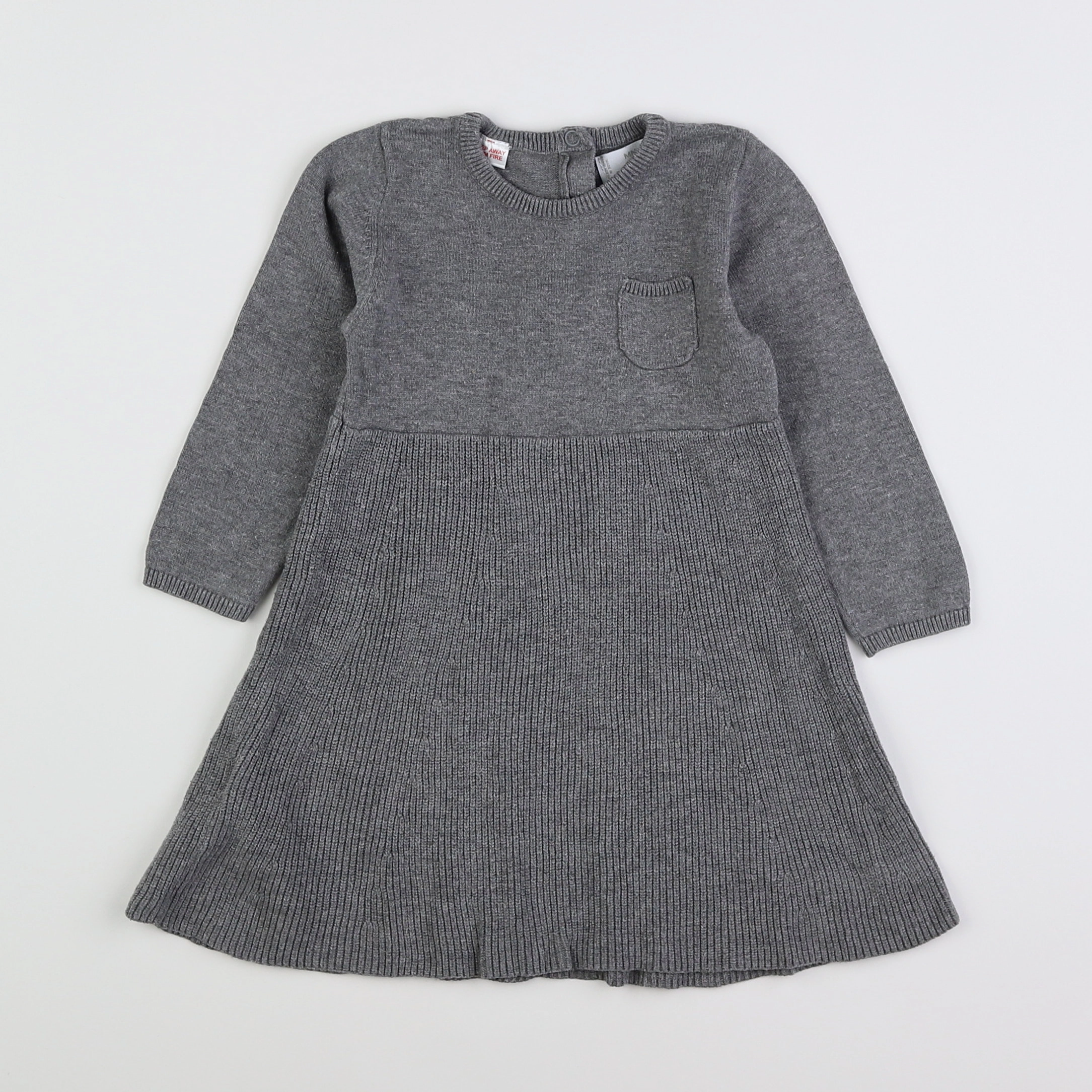 Mango - robe gris - 18 mois à 2 ans