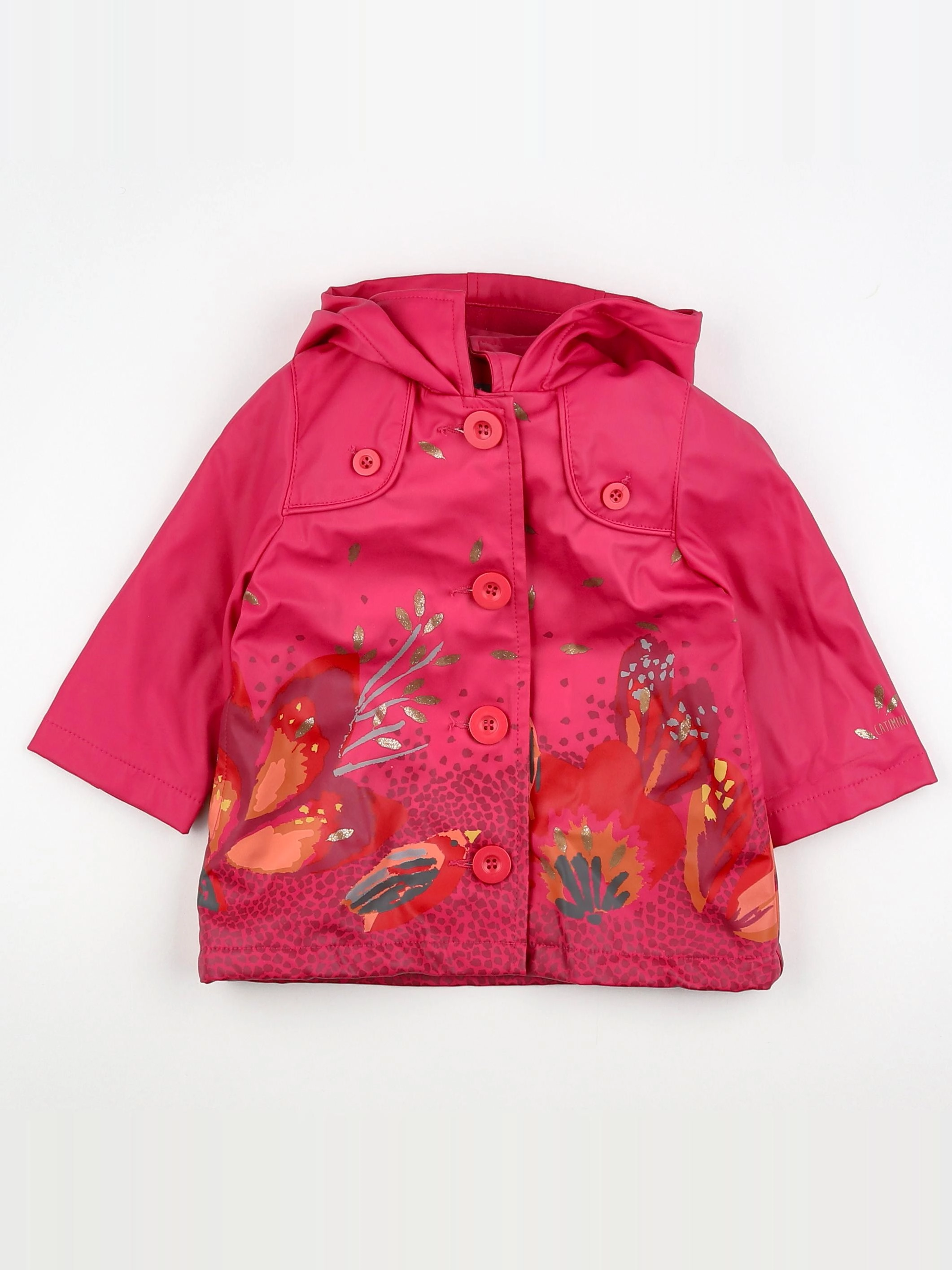 Catimini - manteau rose - 12 mois