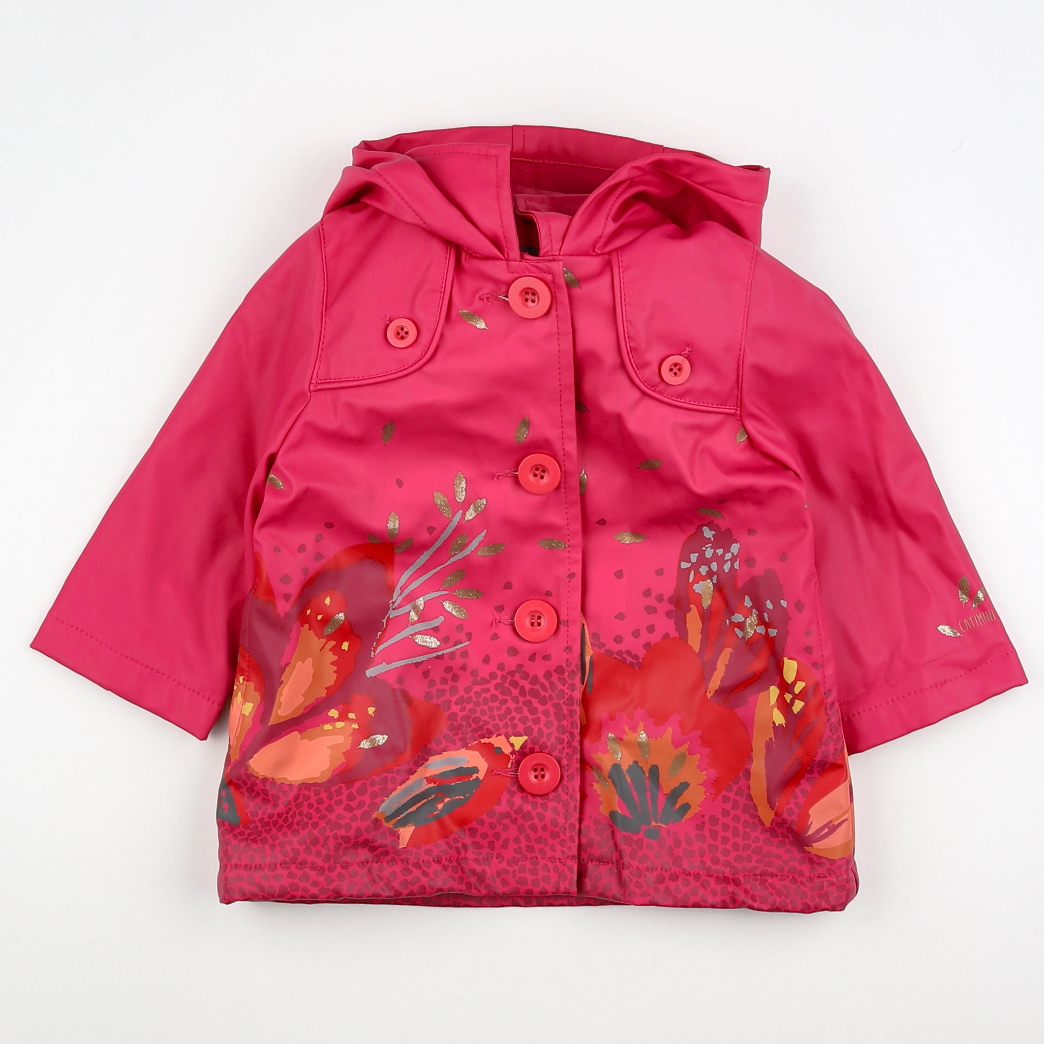 Catimini - manteau rose - 12 mois