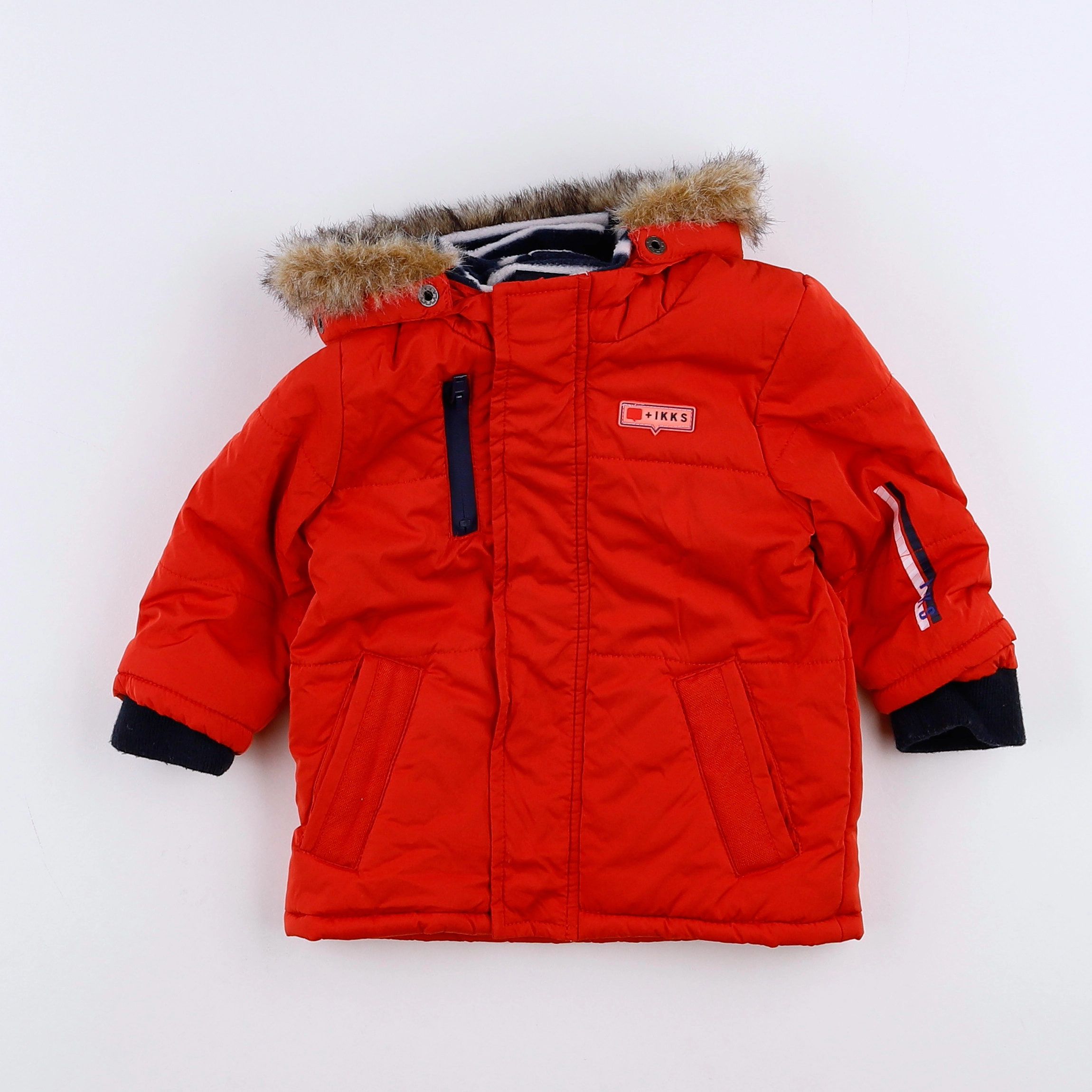 IKKS - parka rouge - 6 mois