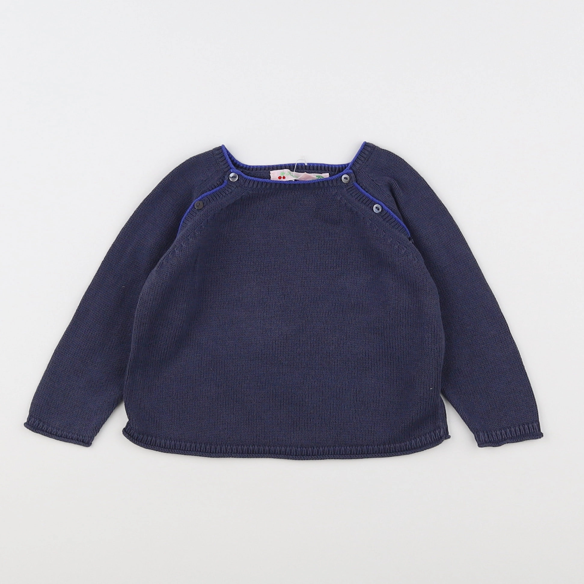 Bonpoint - pull bleu - 12 mois